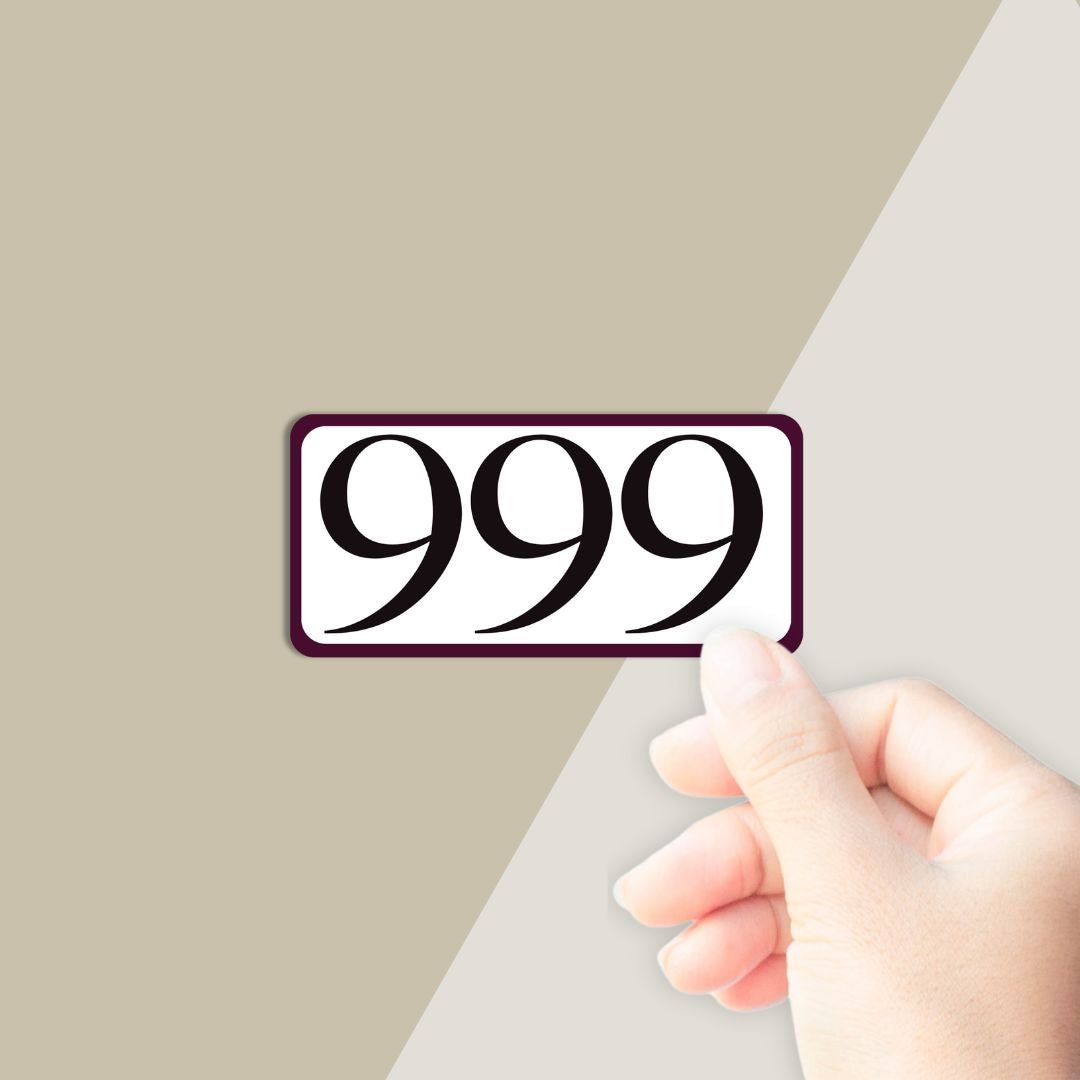 999 Sticker – Common Goods
