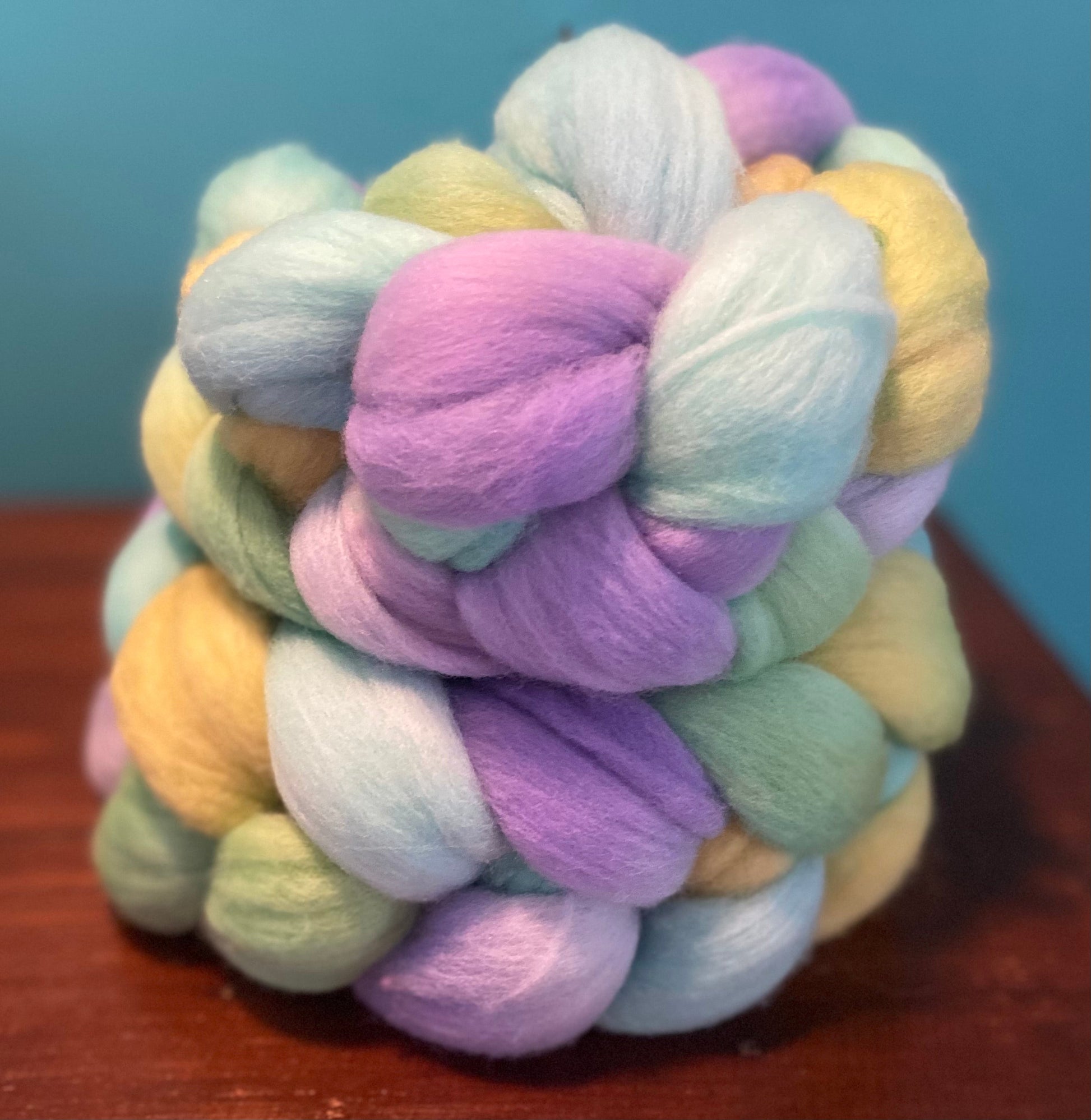 Untreated 19.5 Micron Merino Combed Top  - Easter 2