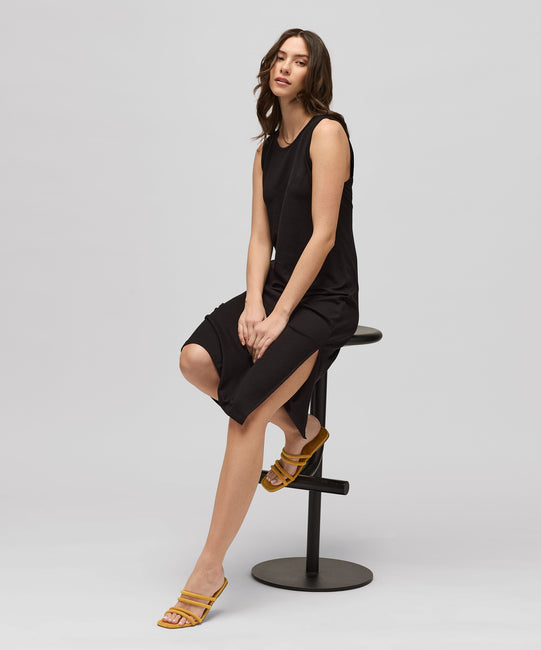Robe de voyage en laine mérinos pour femme
