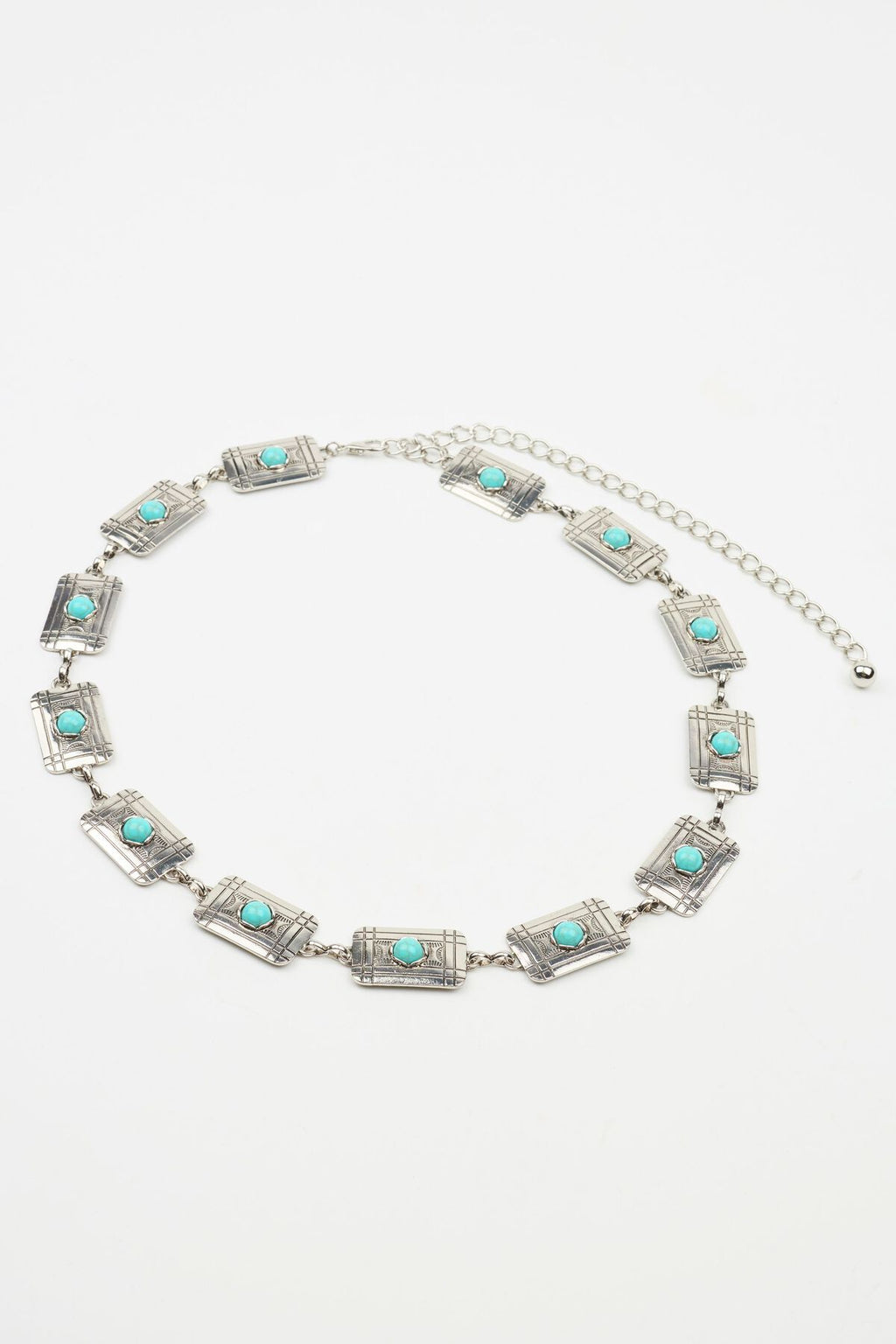 Ceinture métallique carrée occidentale