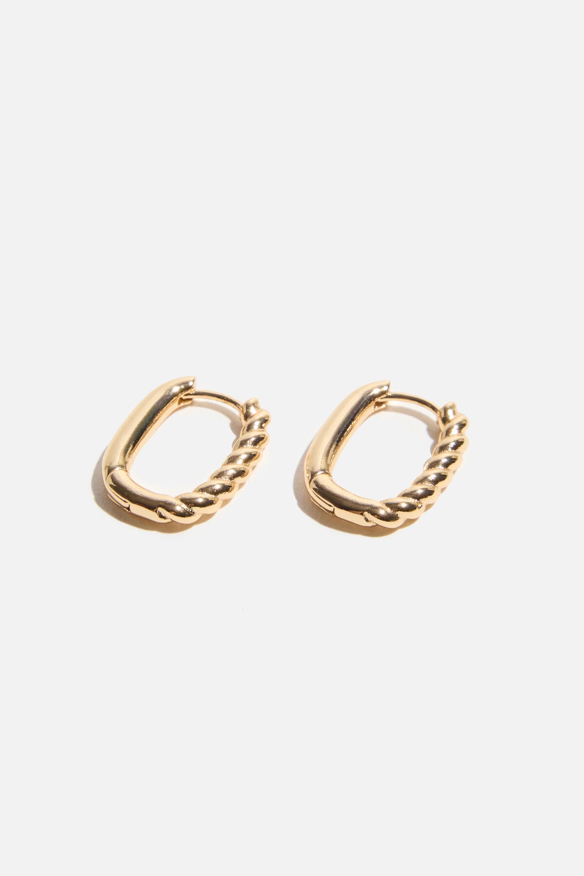 Boucles d'oreilles créoles torsadées