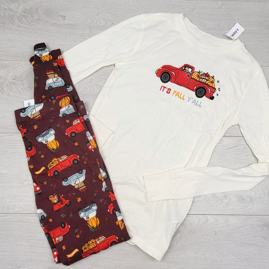 SDAN11 - NEW - Old Navy "Fall Y'all" 2pc PJs. Size 12