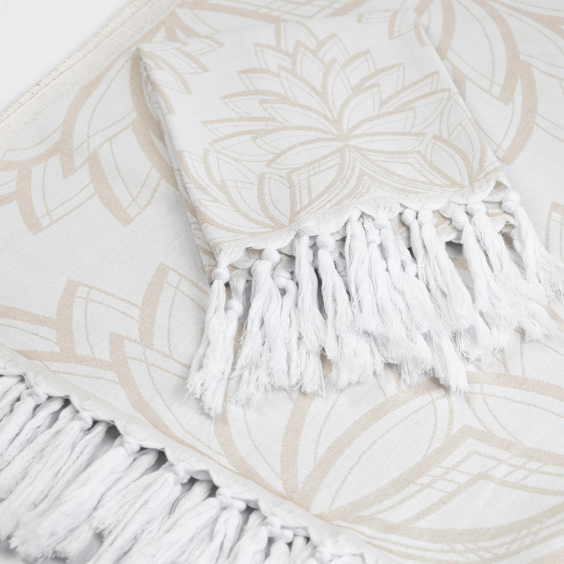 Turkish Towels Canada | Set in Oat + White