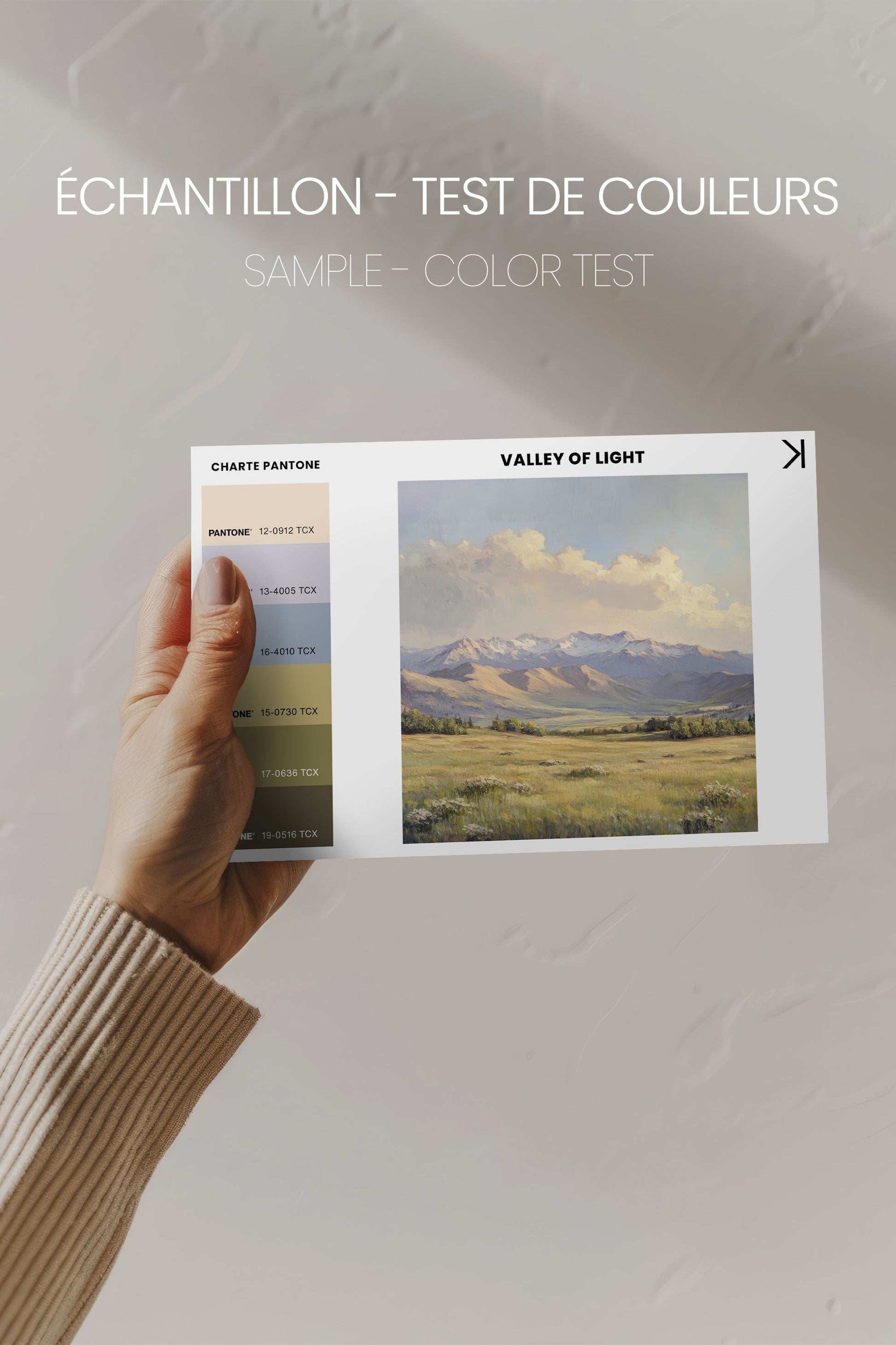 VALLEY OF LIGHT, Stretched Canvas Artwork