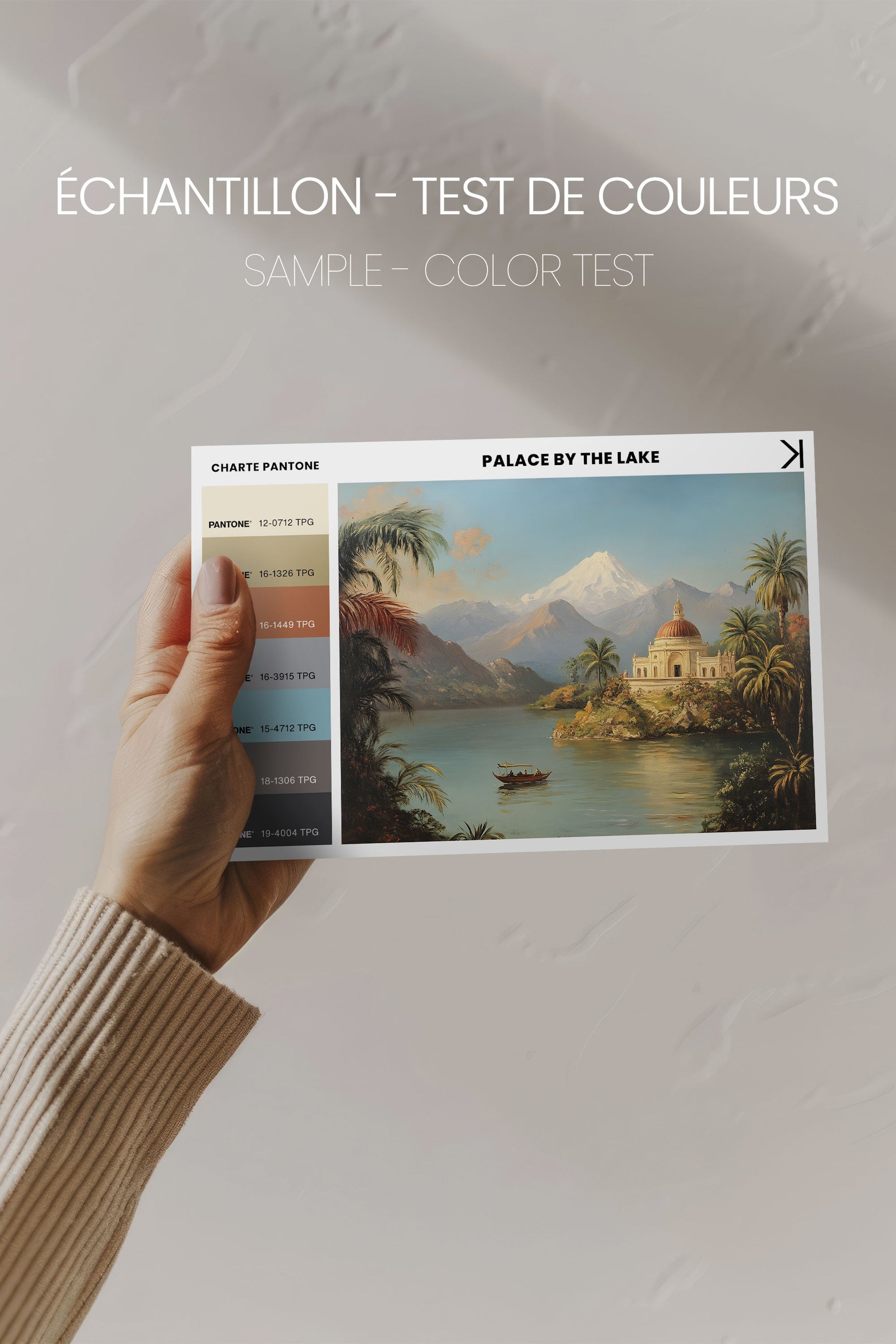 PALACE BY THE LAKE, Stretched Canvas Artwork
