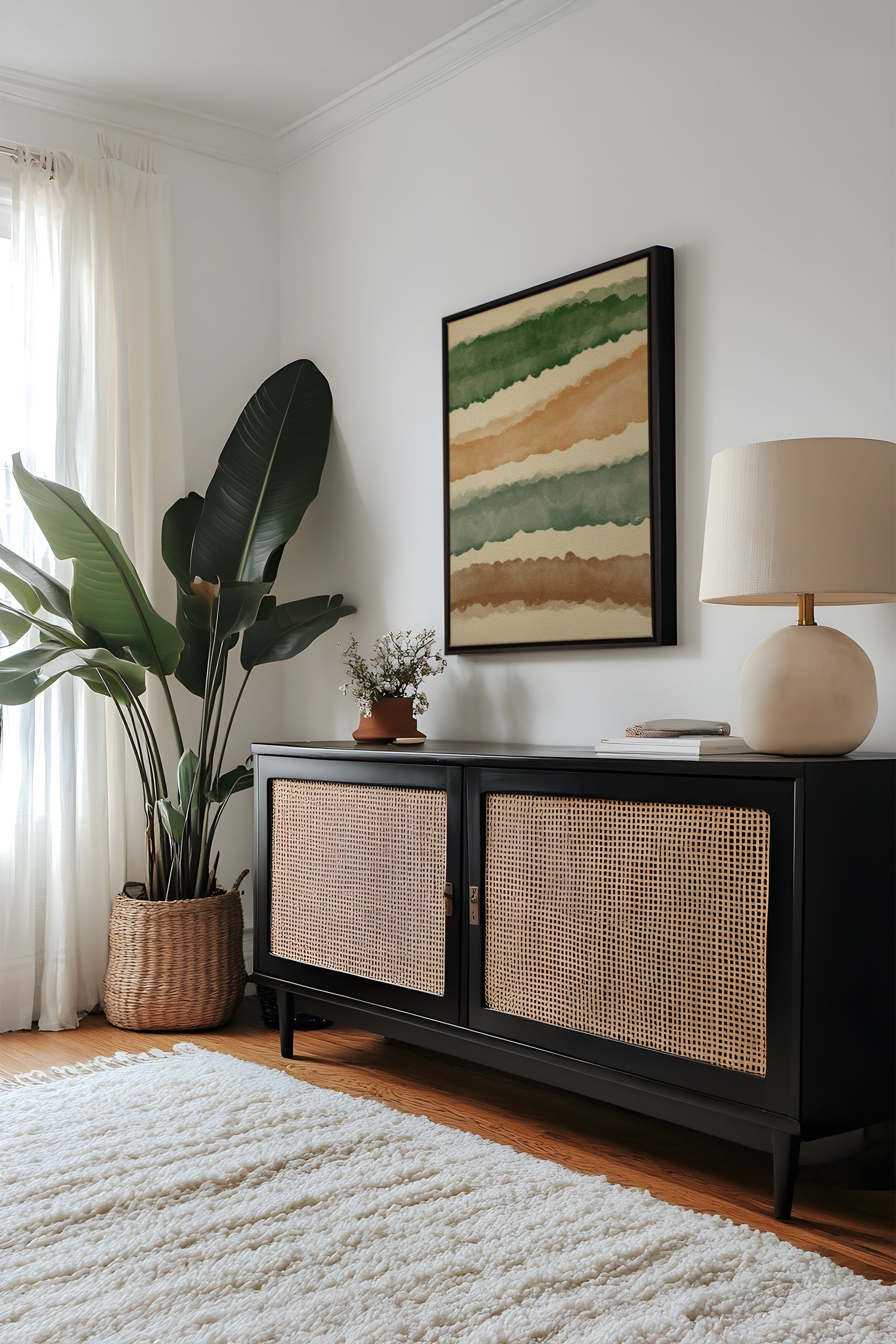 HORIZON VEGETAL, Stretched Canvas Artwork