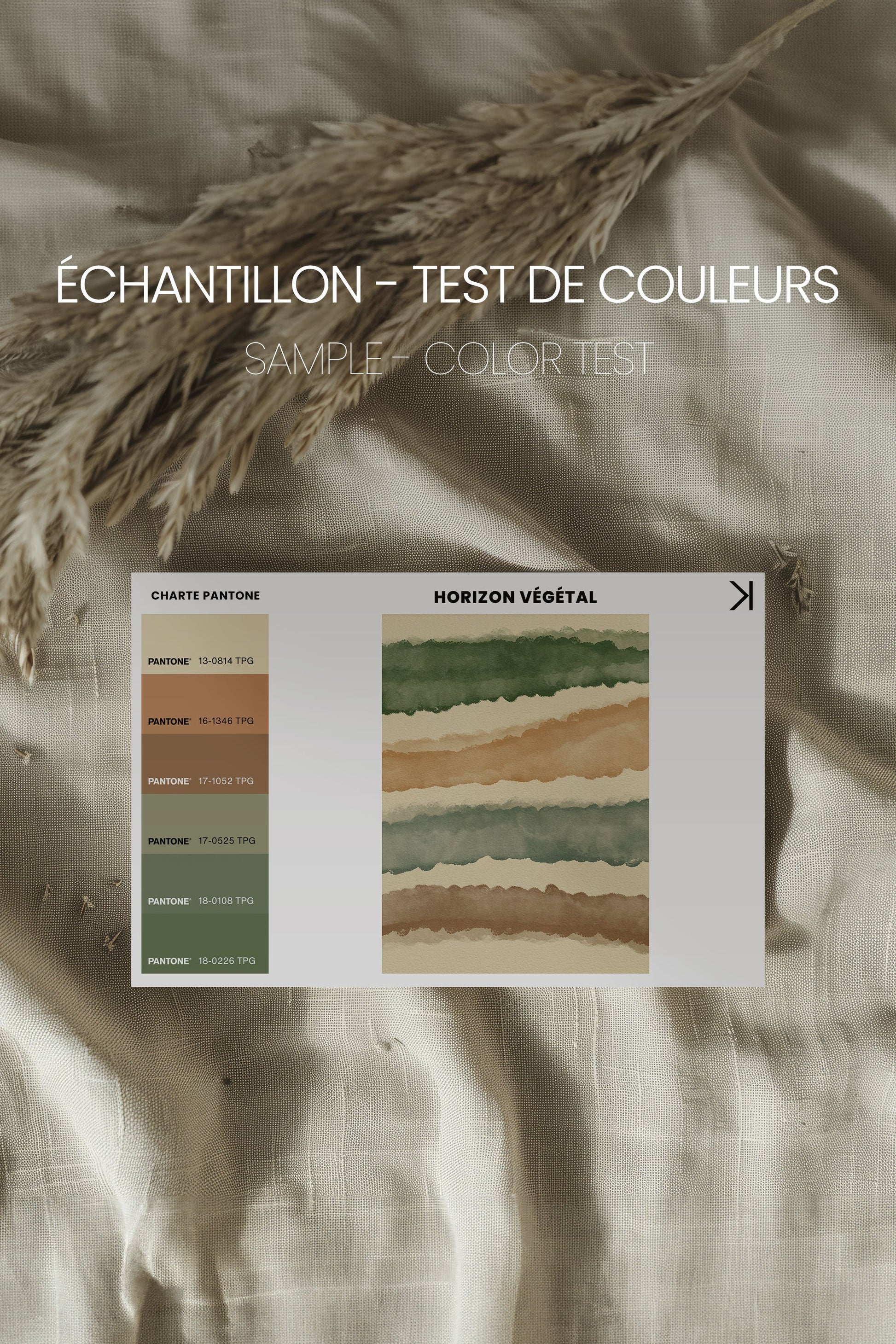 HORIZON VEGETAL, Stretched Canvas Artwork