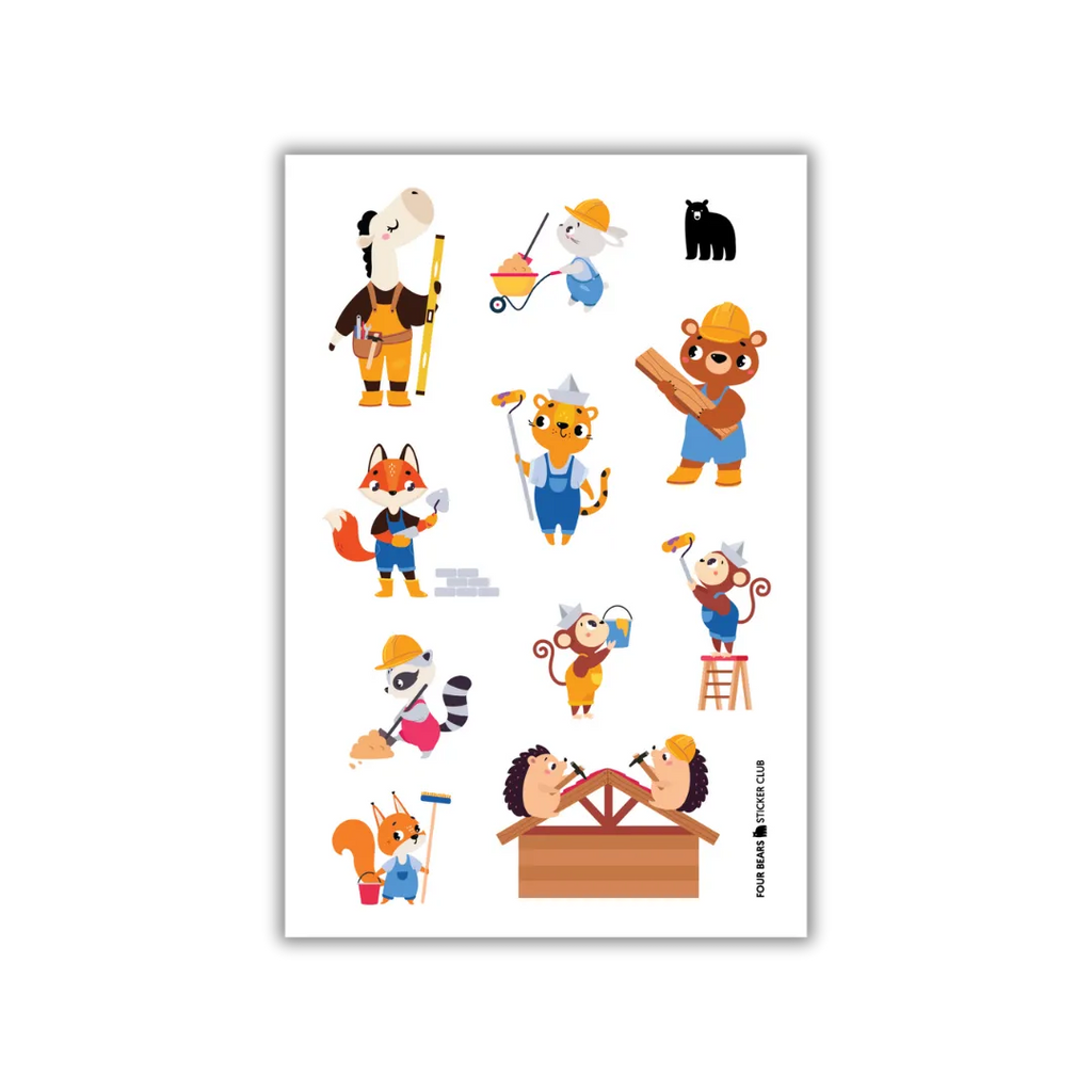 Built for Construction - Four Bears Sticker Club