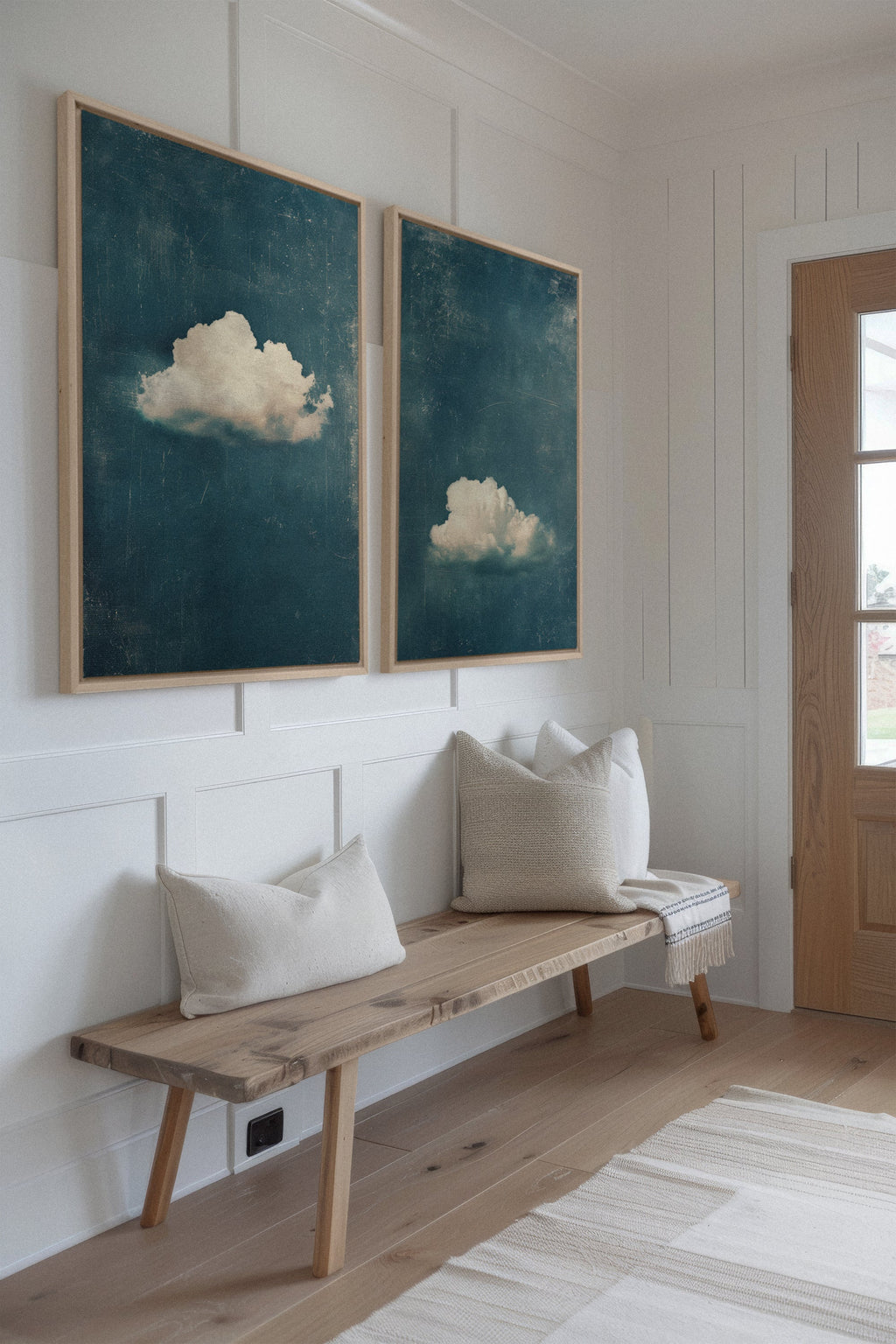TWILIGHT BLUE SET (2 Stretched Canvas Works)