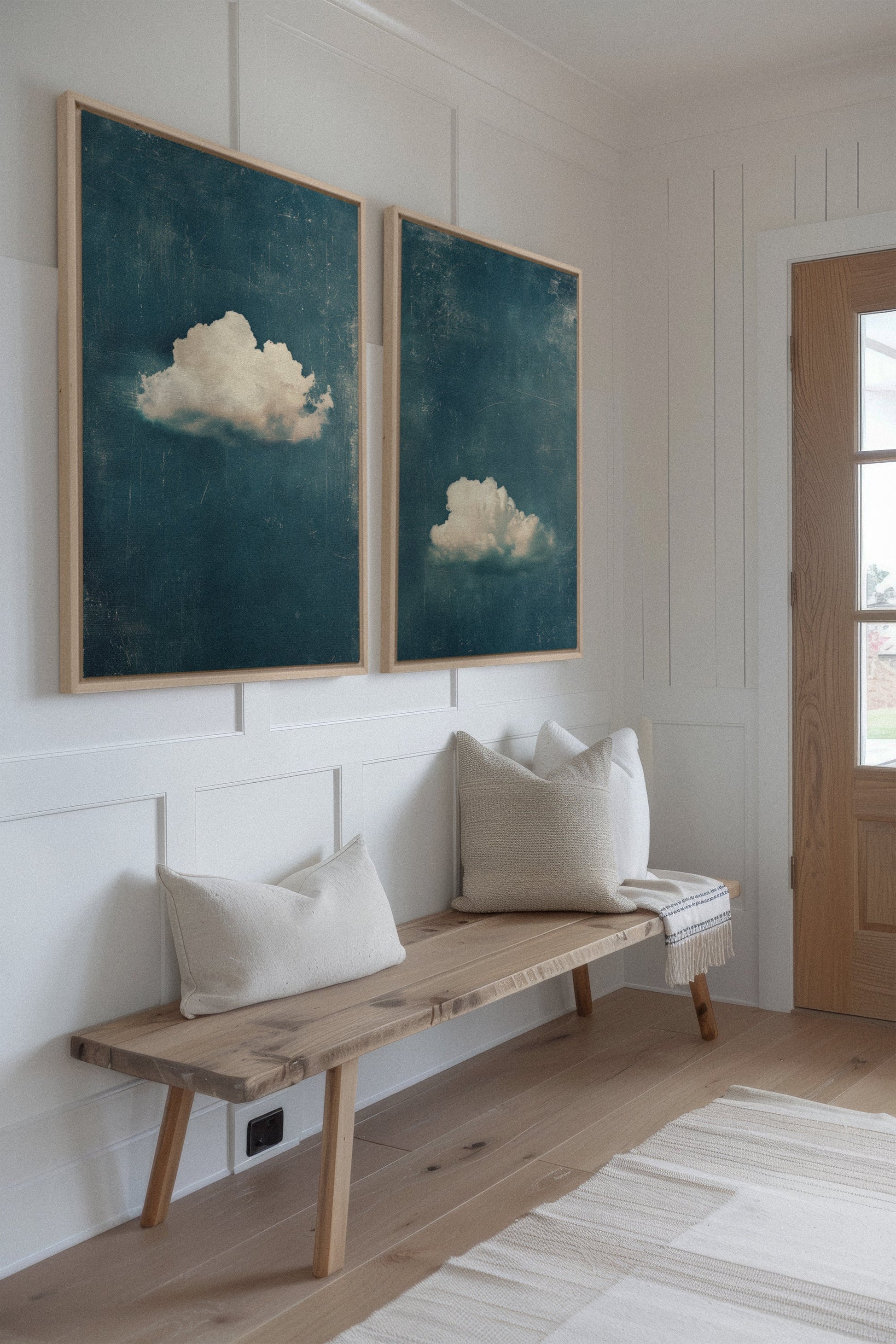 TWILIGHT BLUE SET (2 Stretched Canvas Works)
