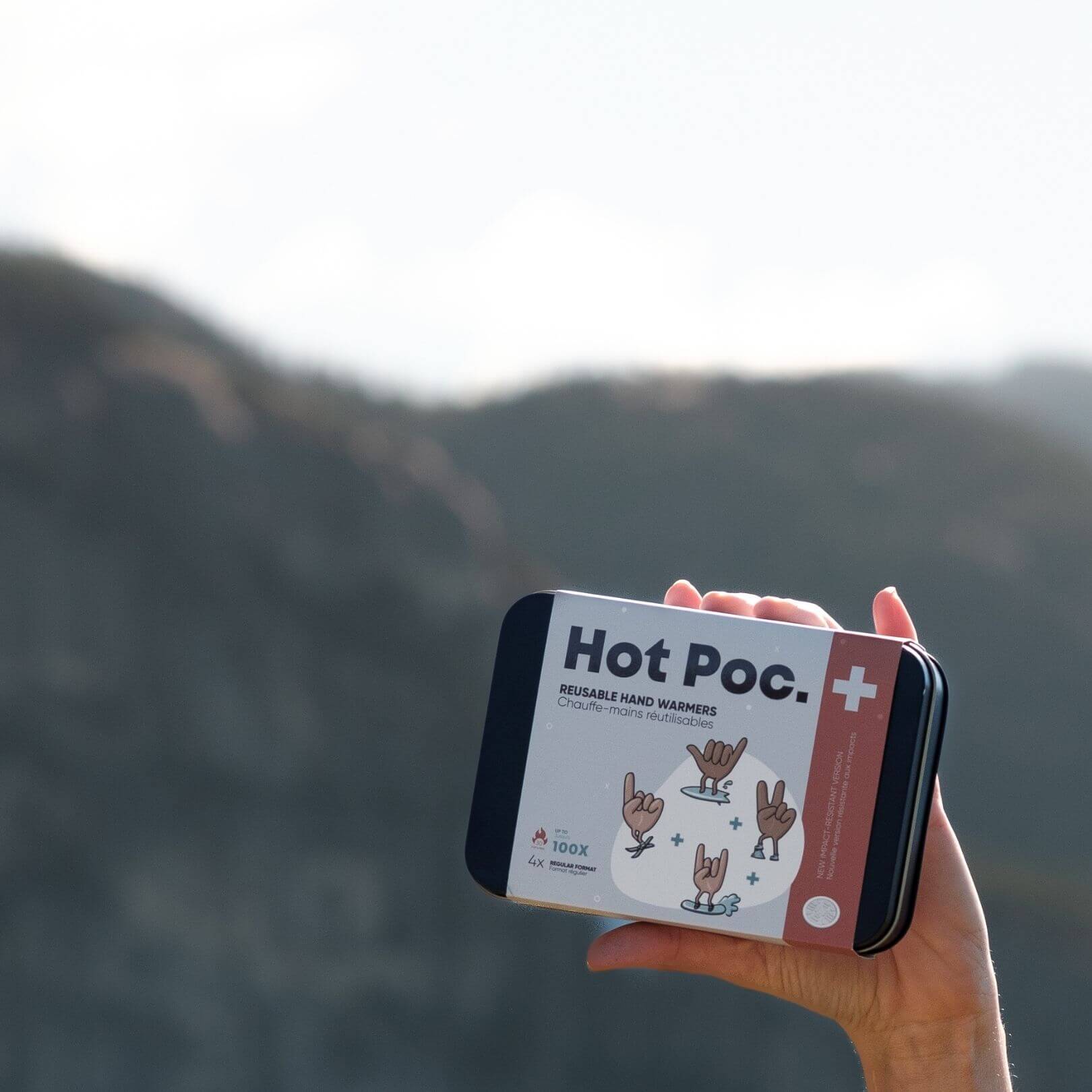 Chauffe-mains réutilisables et écologiques HotPoc (paquet de 4)