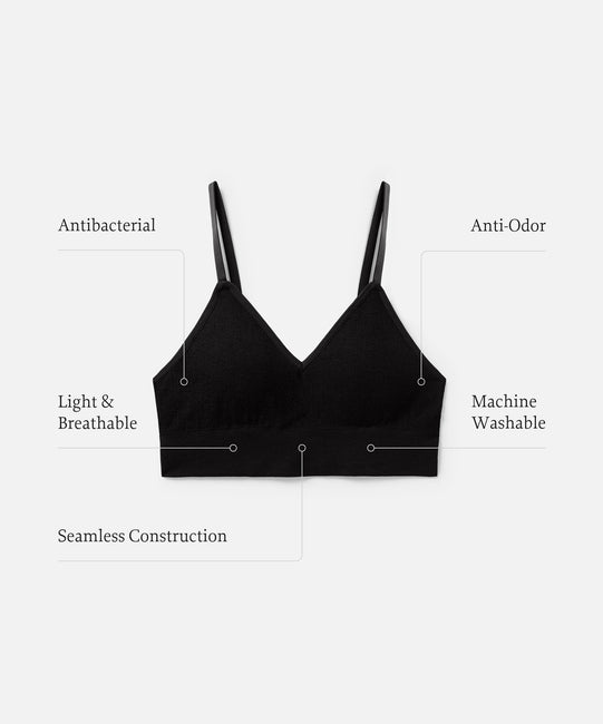 Soutien-gorge en laine mérinos pour femme