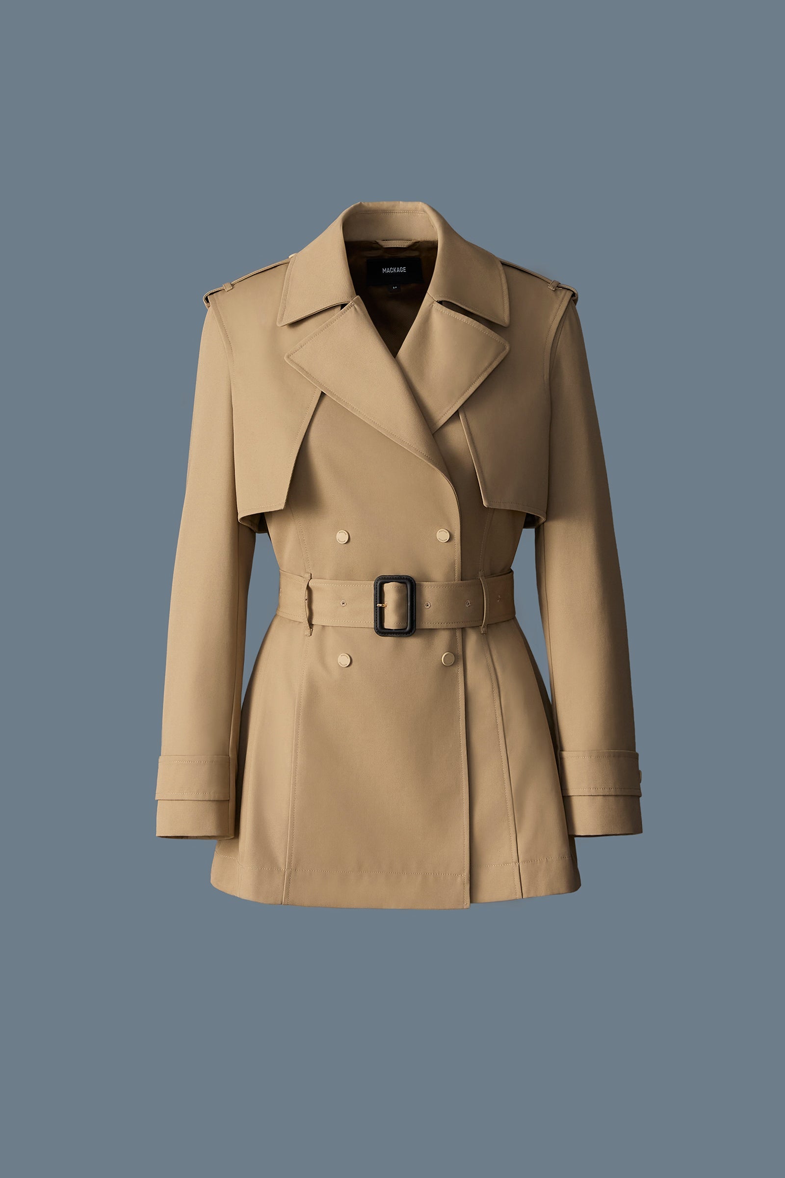 Trench mi-long ADVA avec ceinture à boucle