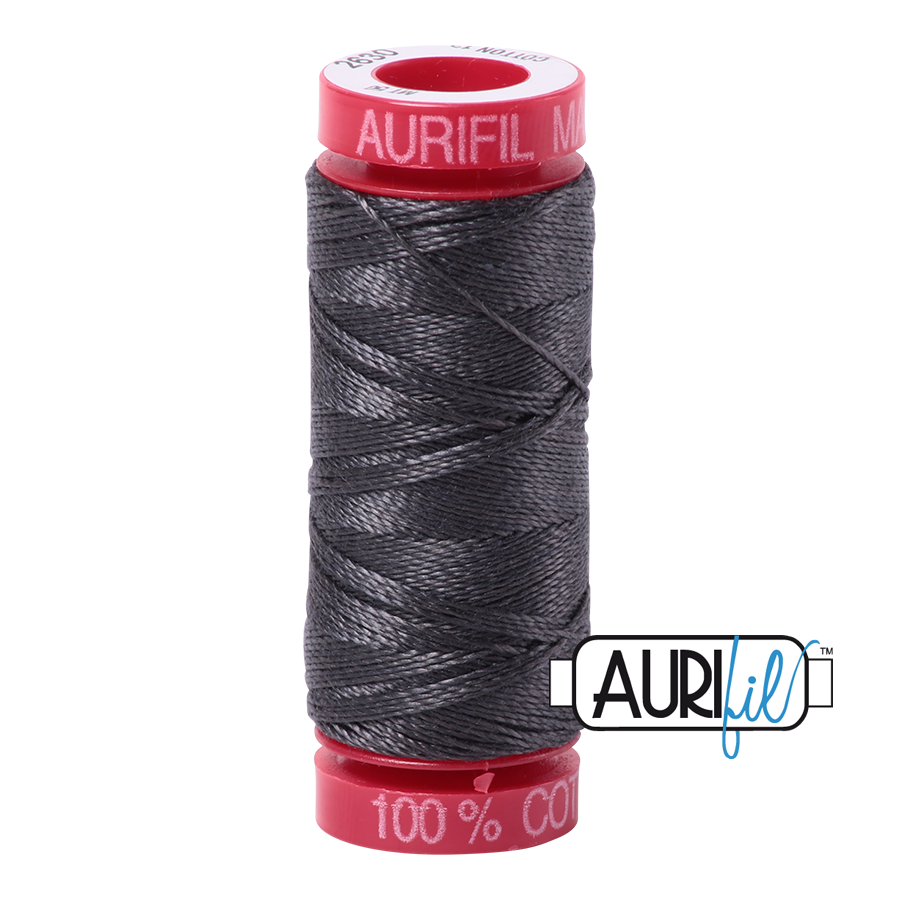 Fil Aurifil - Étain foncé 2630 - 12wt