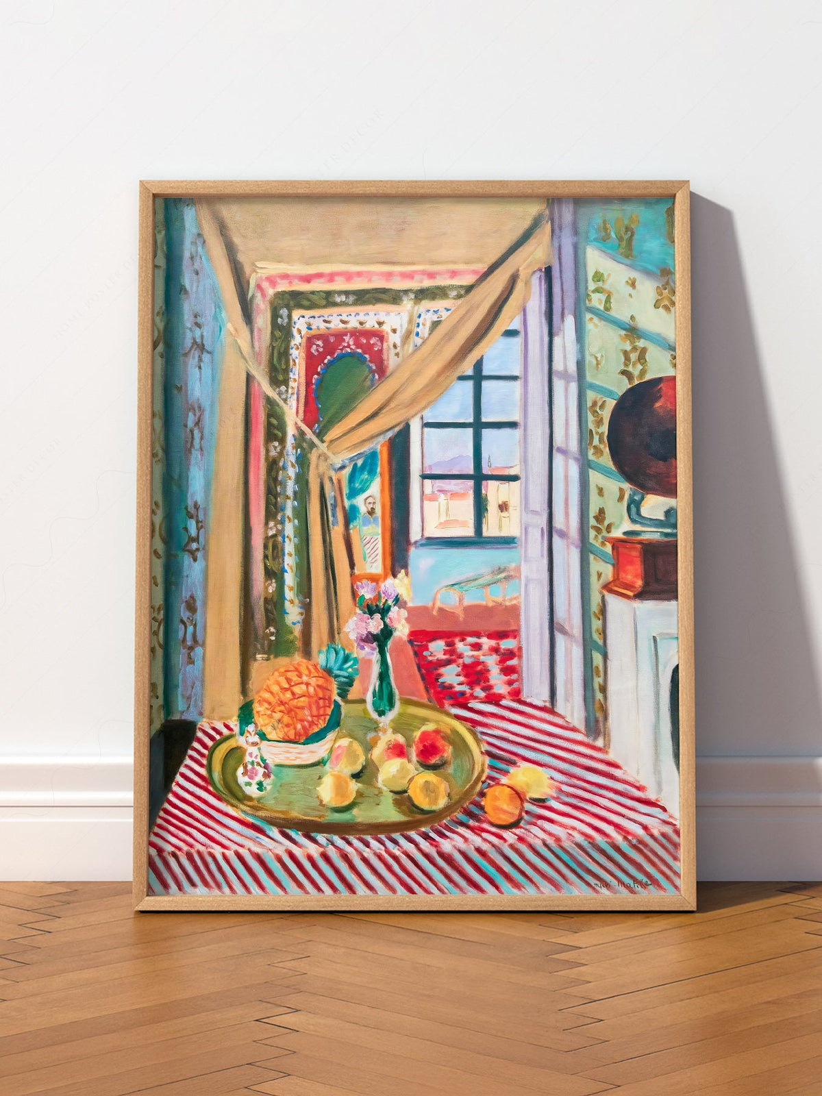 Henri Matisse Interior With Phonograph Art Print – Colorful Wall Decor
