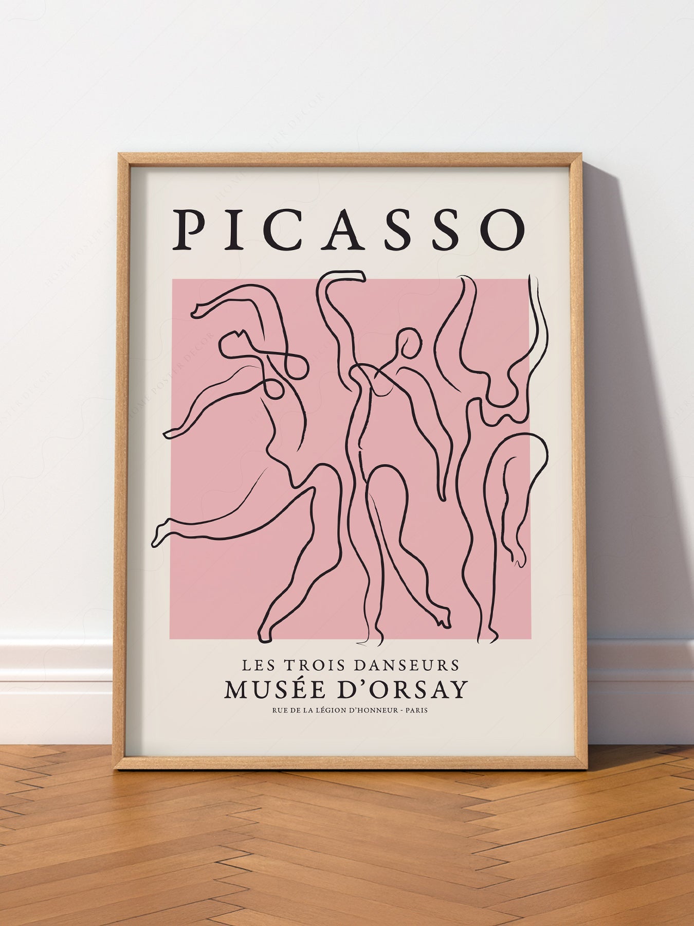 Pablo Picasso Les Trois Danseurs Art Print – Modern Line Art Poster