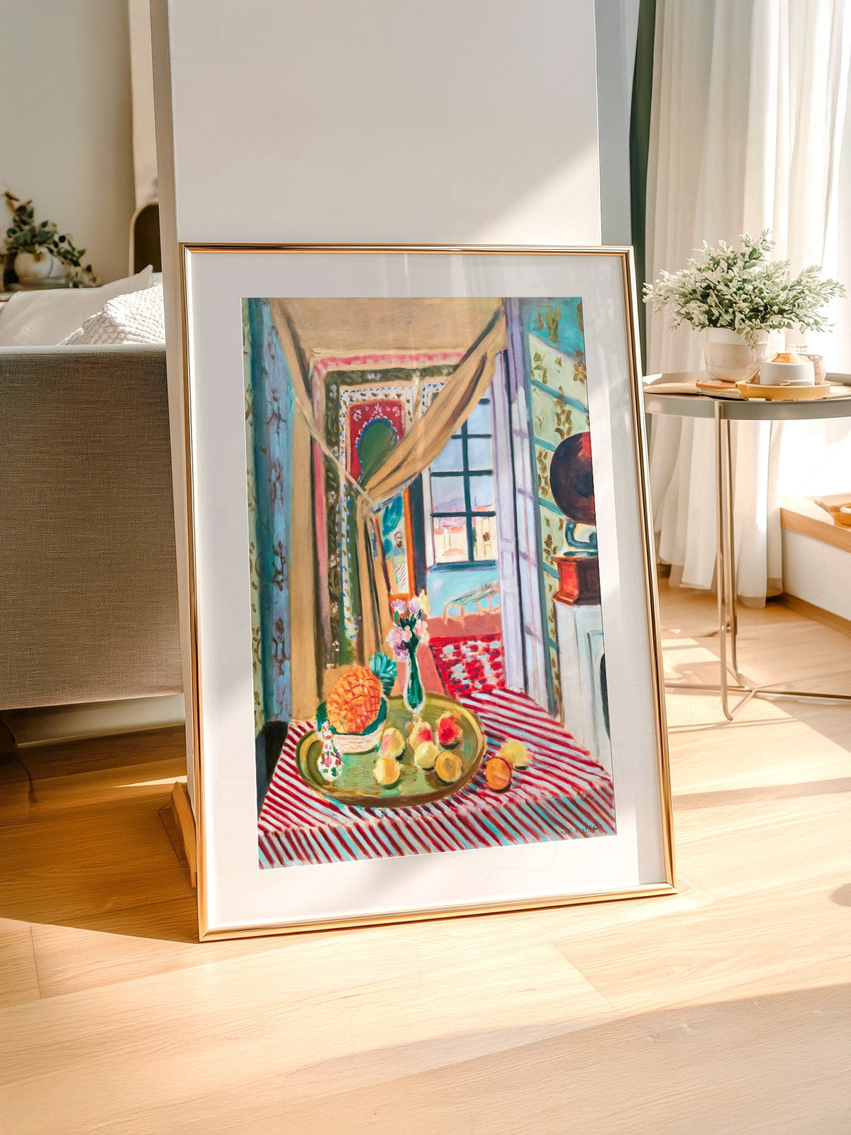 Henri Matisse Interior With Phonograph Art Print – Colorful Wall Decor