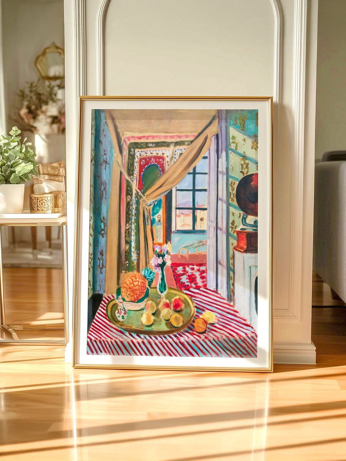 Henri Matisse Interior With Phonograph Art Print – Colorful Wall Decor