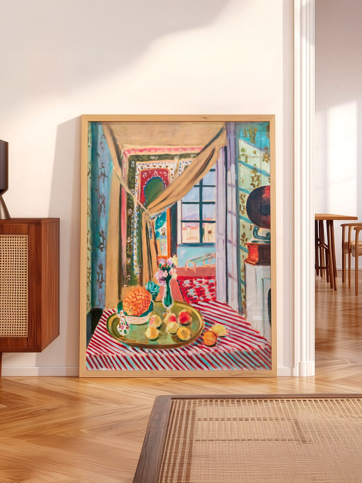 Henri Matisse Interior With Phonograph Art Print – Colorful Wall Decor