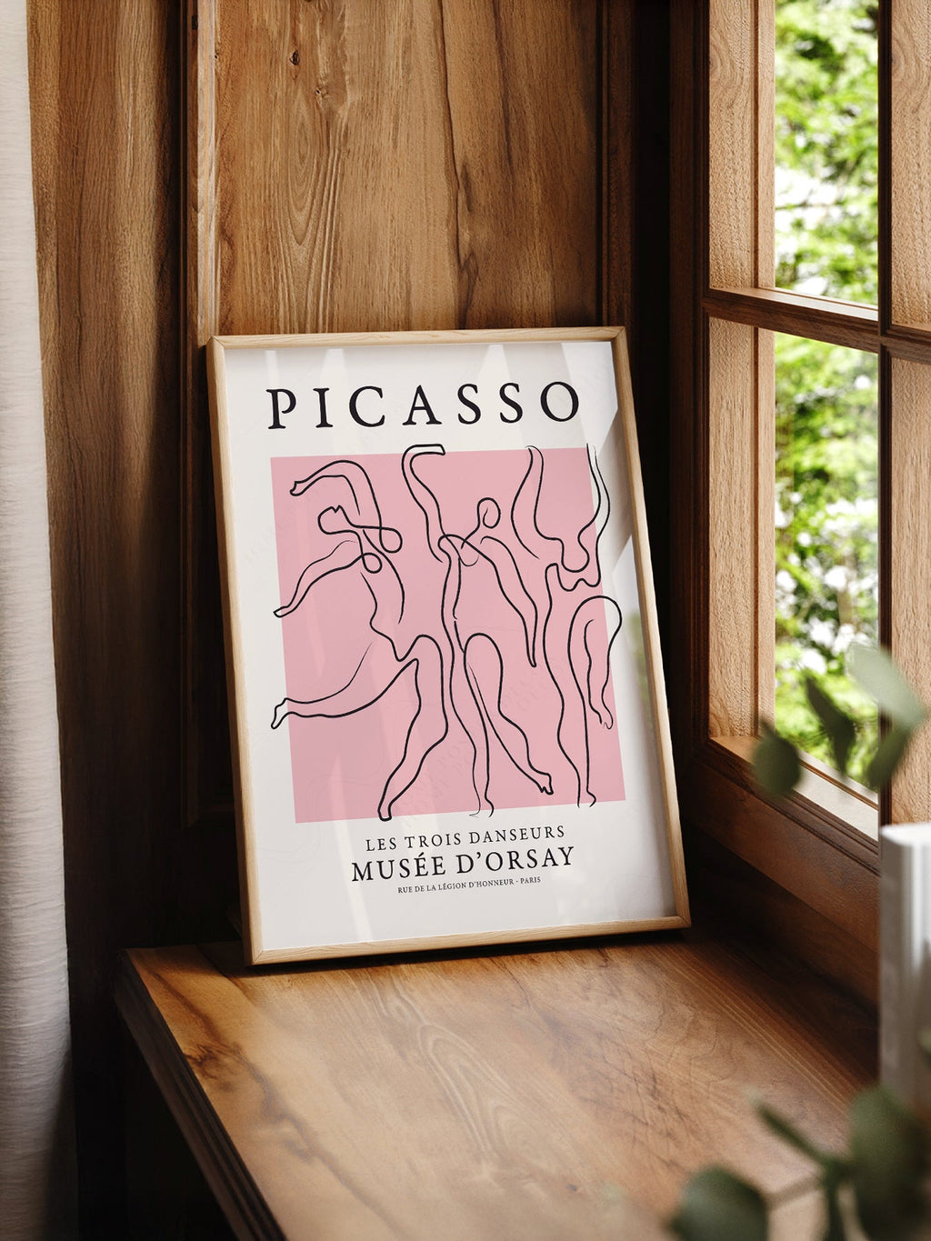 Pablo Picasso Les Trois Danseurs Art Print – Modern Line Art Poster