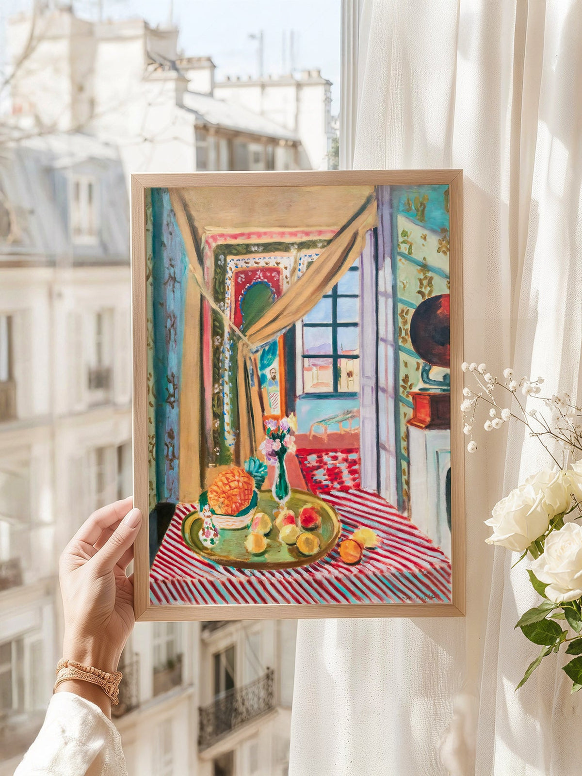 Henri Matisse Interior With Phonograph Art Print – Colorful Wall Decor