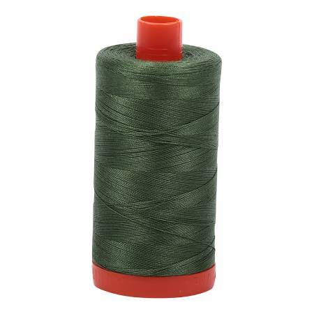 Fil Aurifil #2890 Vert herbe très foncé uni