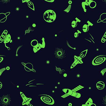 Lewis &amp; Irene - Space Glow - Petites choses Espace sur noir