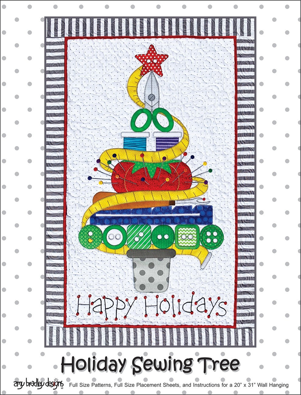Patron de couture pour arbre de Noël d'Amy Bradley