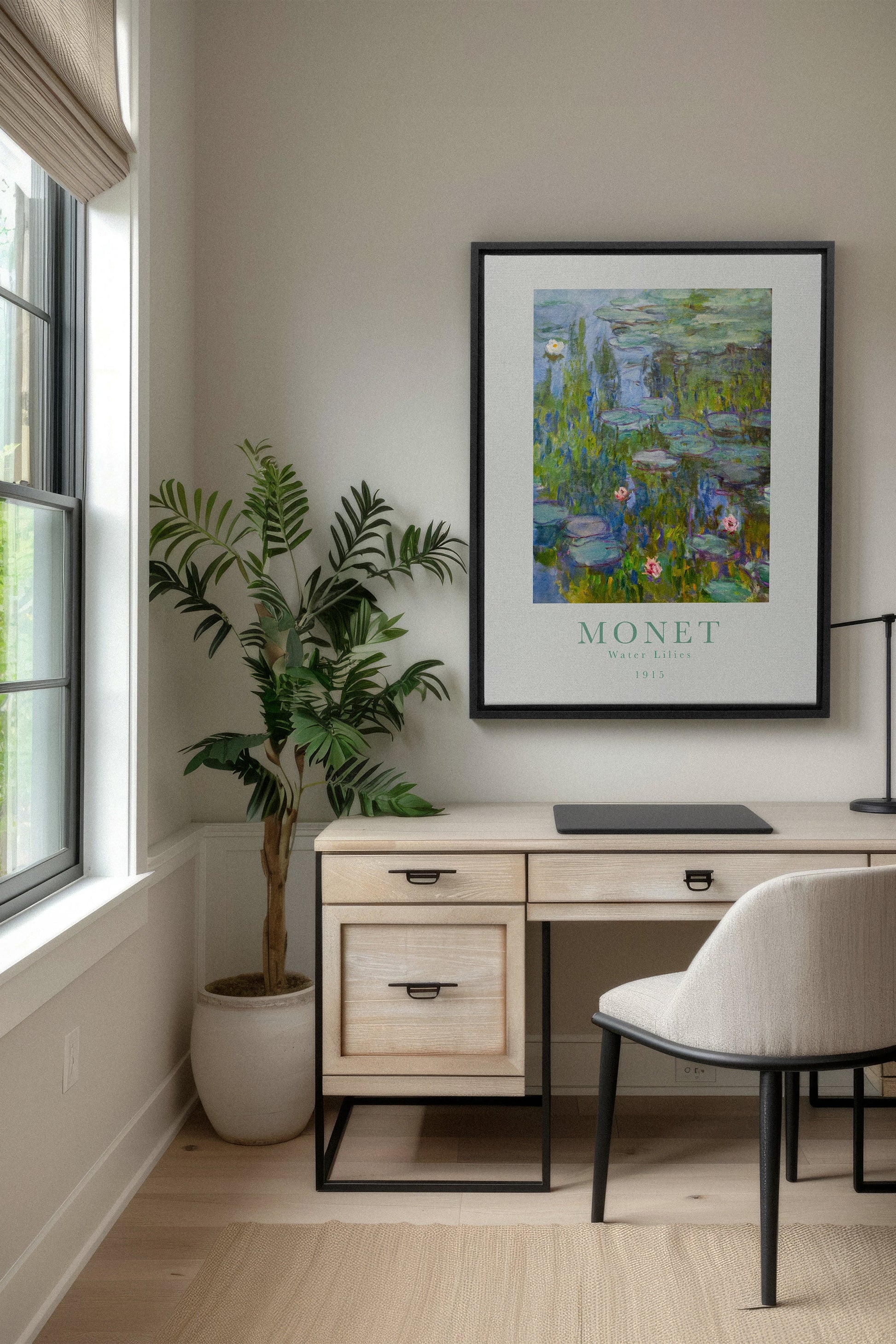 WATER LILIES, Stretched Canvas Artwork