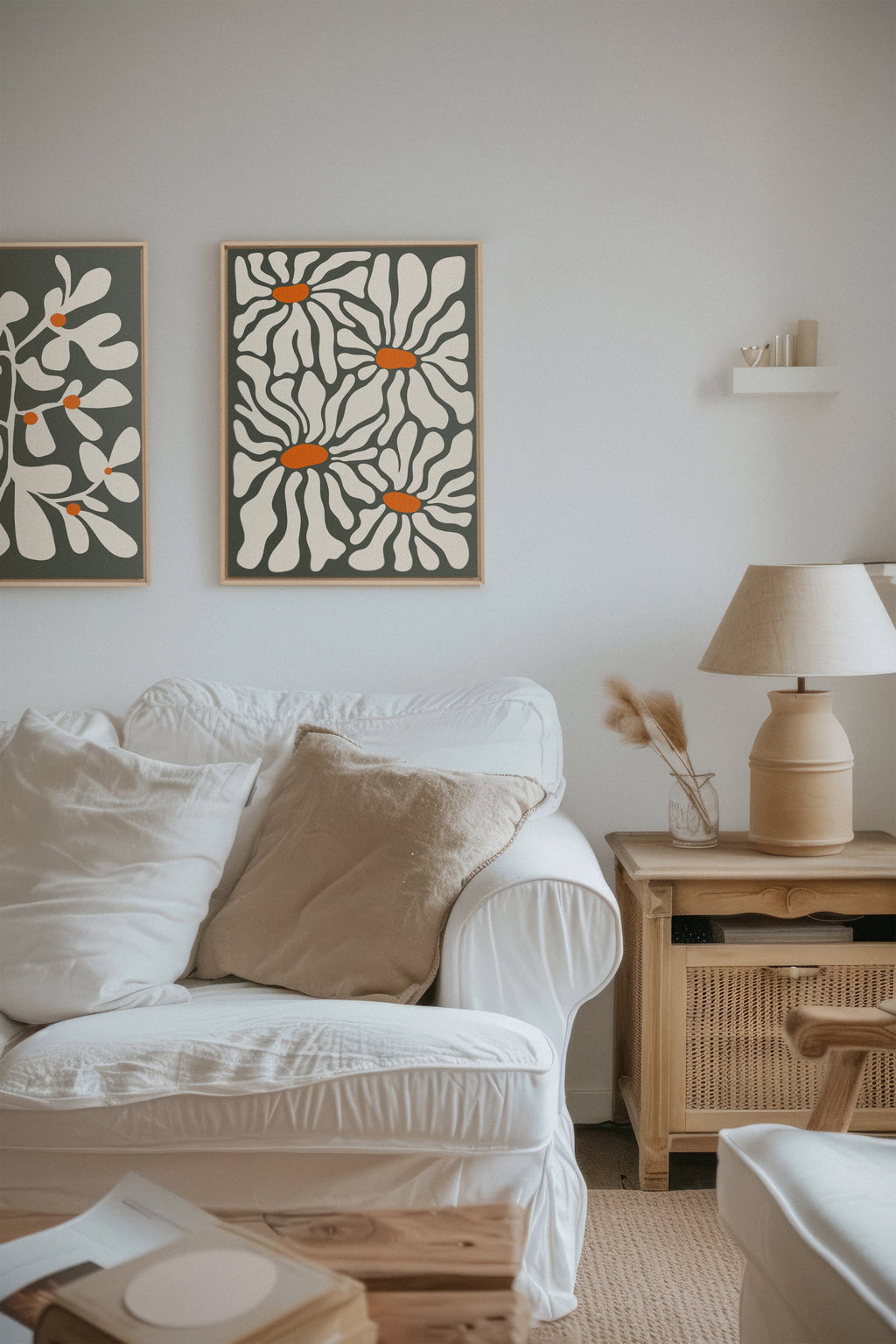 PETALS IN FUSION (2 Works on Stretched Canvas)