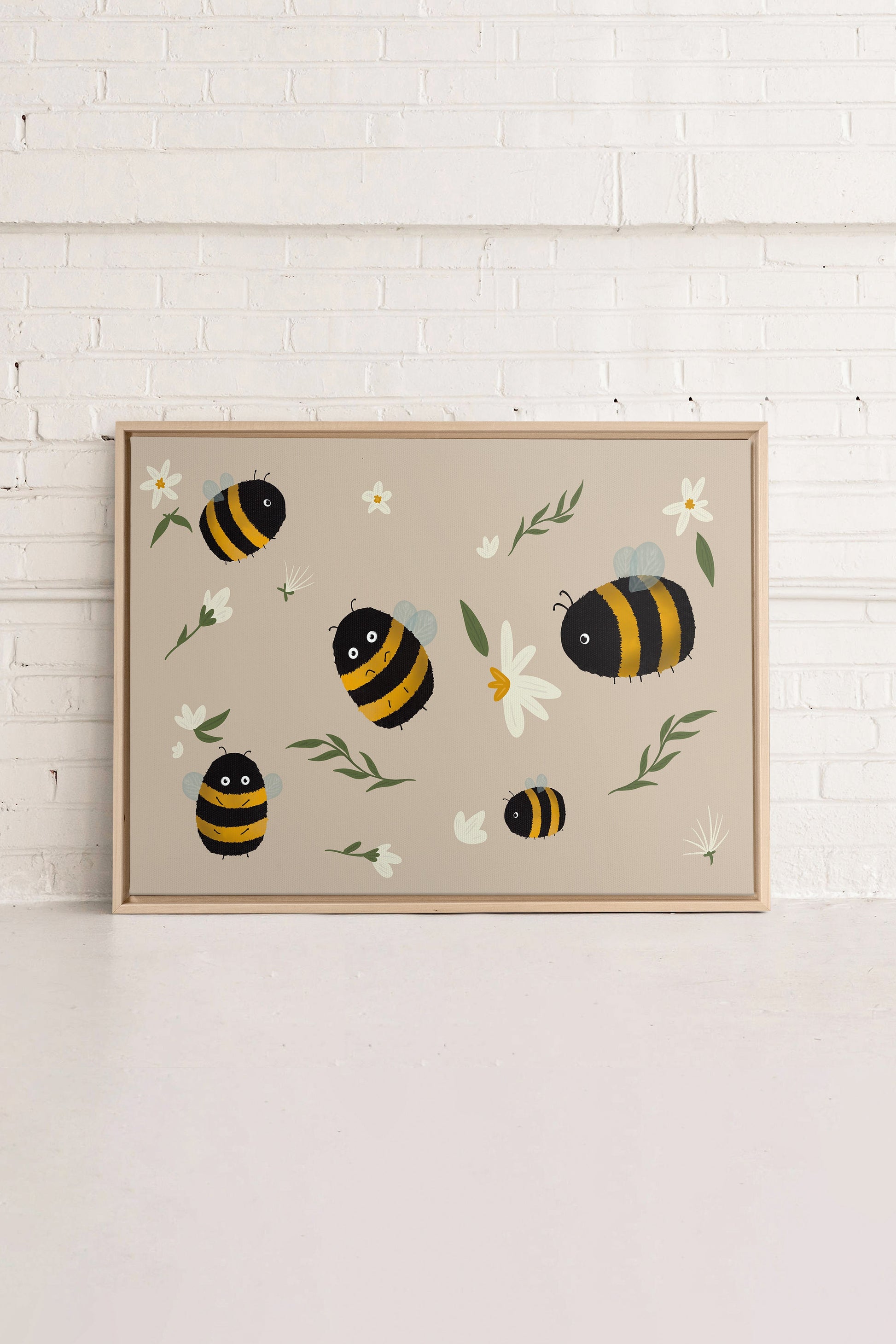 BEES, Stretched Canvas Artwork