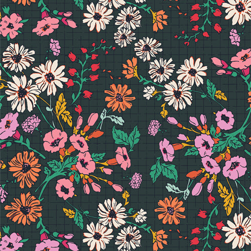 AGF Abode; Moonflowers Charm, 1/4 yard