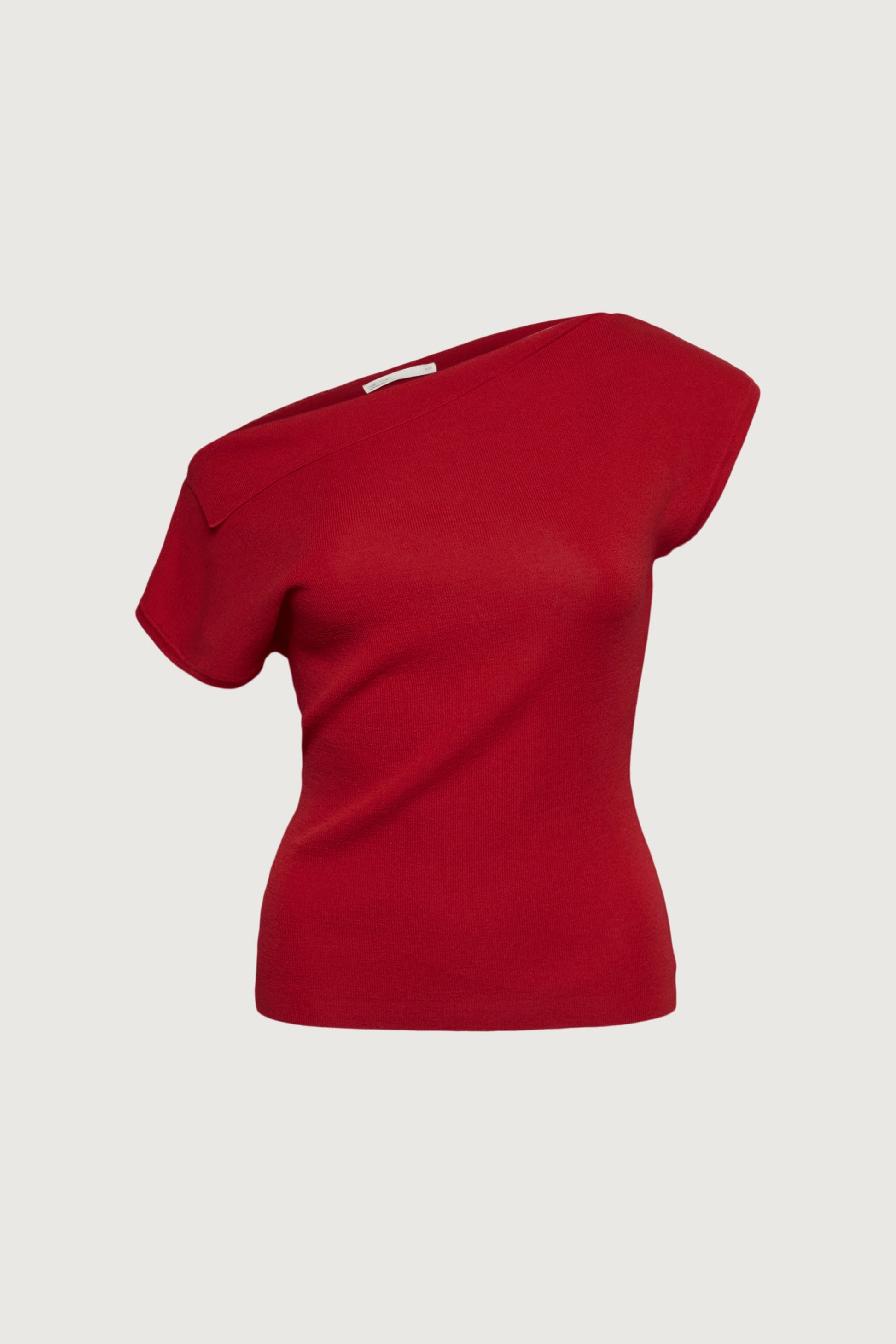 PULL À MANCHES COURTES ET ÉPAULES DÉNUDÉES ASYMÉTRIQUES