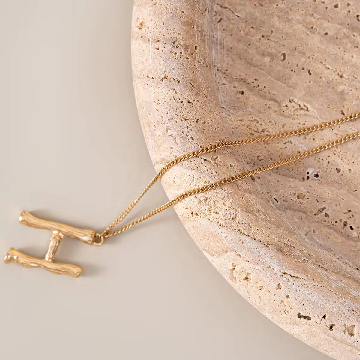 Luna Travertine Tray