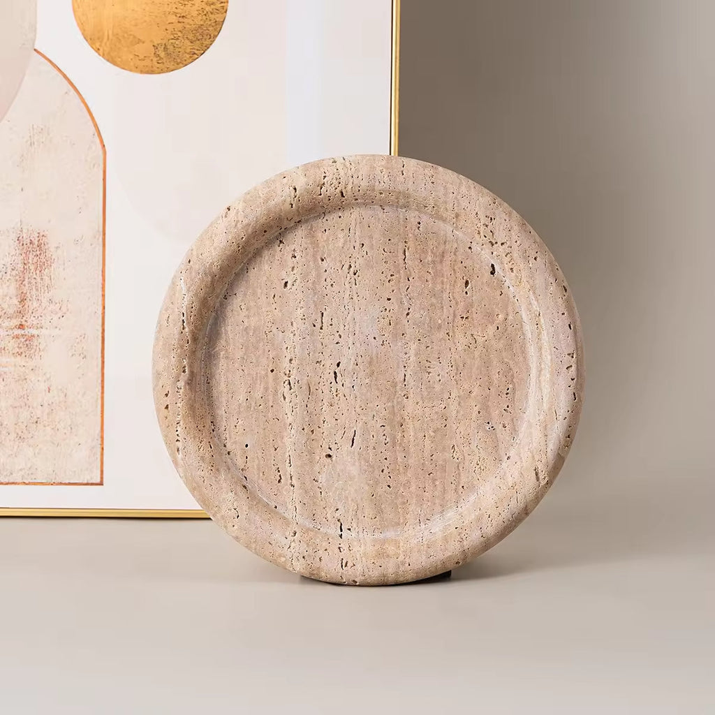 Luna Travertine Tray