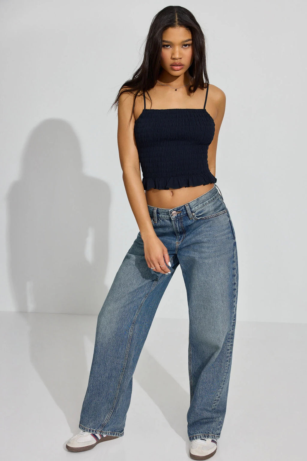 Open Back Smocked Cami Top