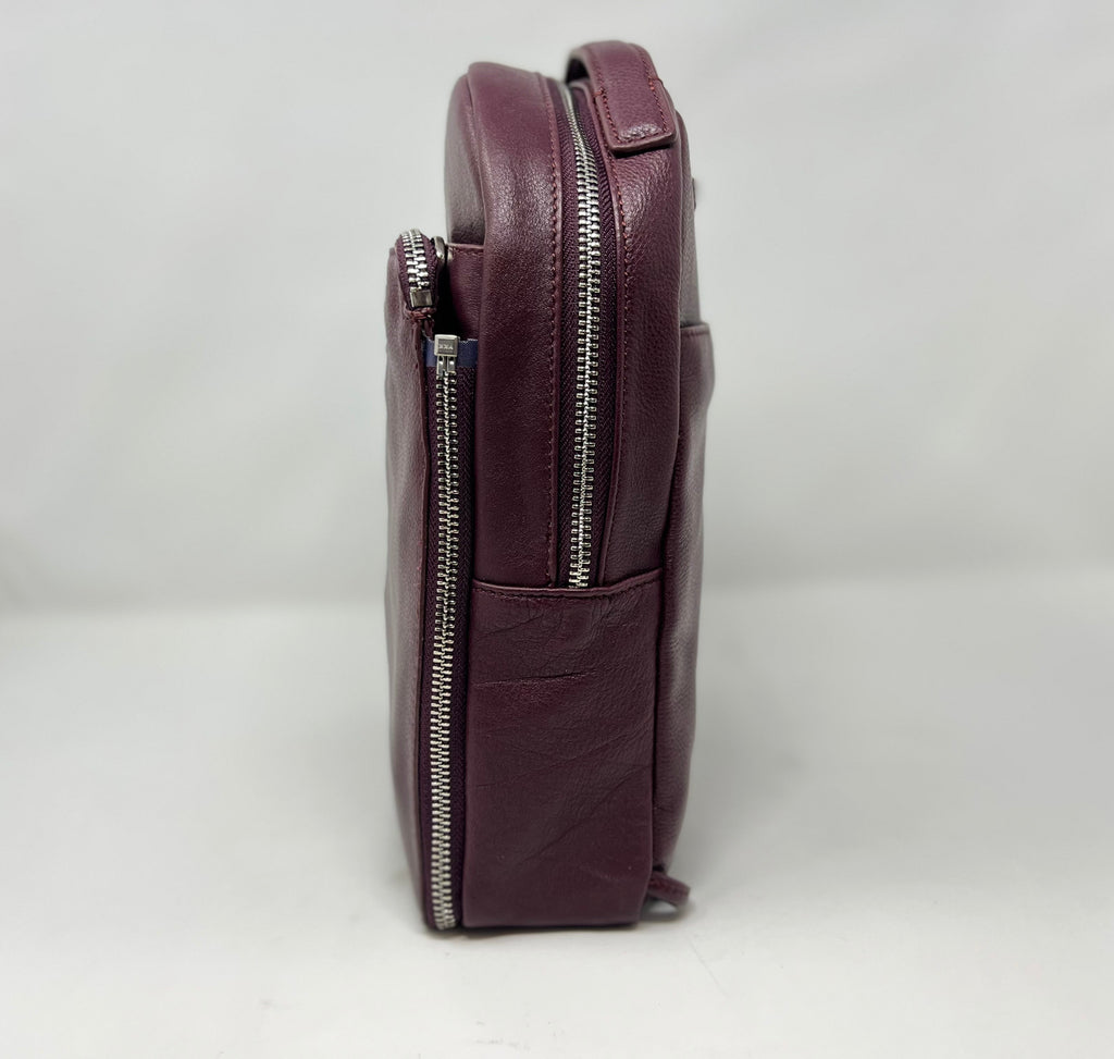 Purple Leather Backpack, Alice