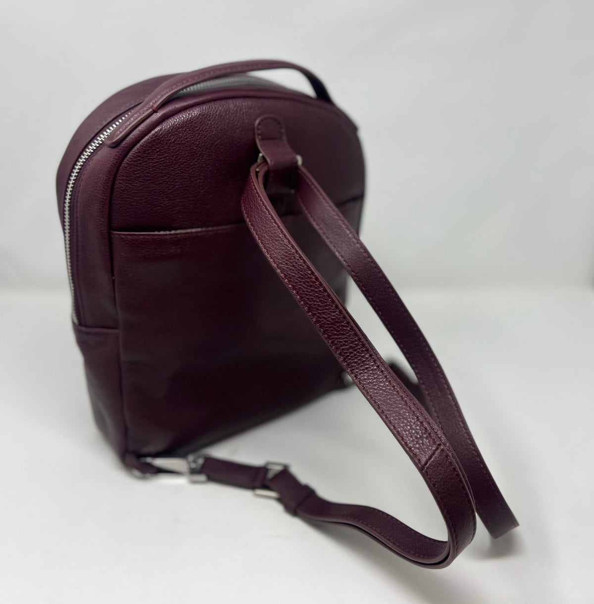 Purple Leather Backpack, Alice