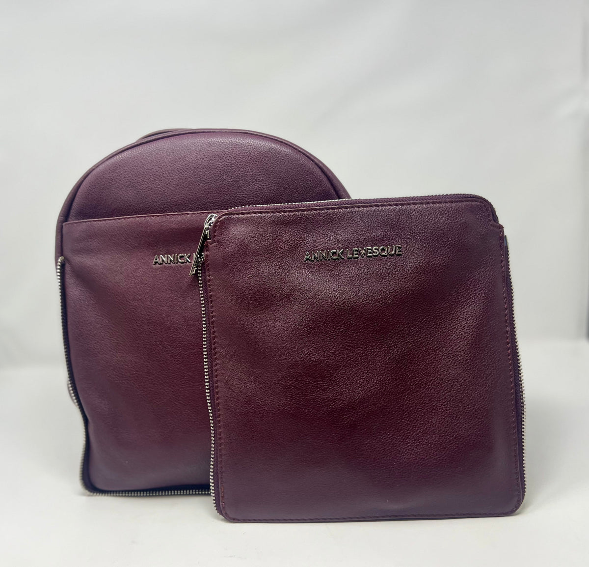 Purple Leather Backpack, Alice