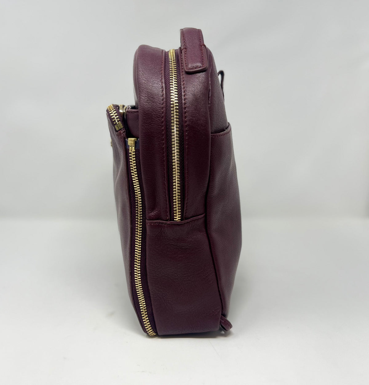 Purple Leather Backpack, Alice
