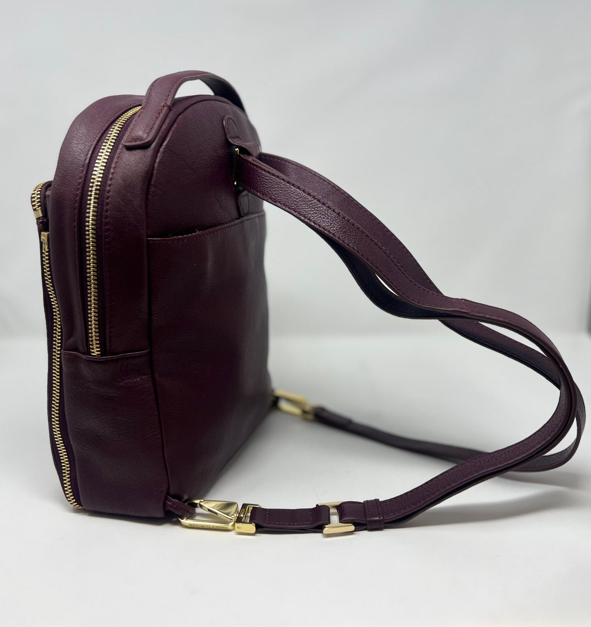 Purple Leather Backpack, Alice