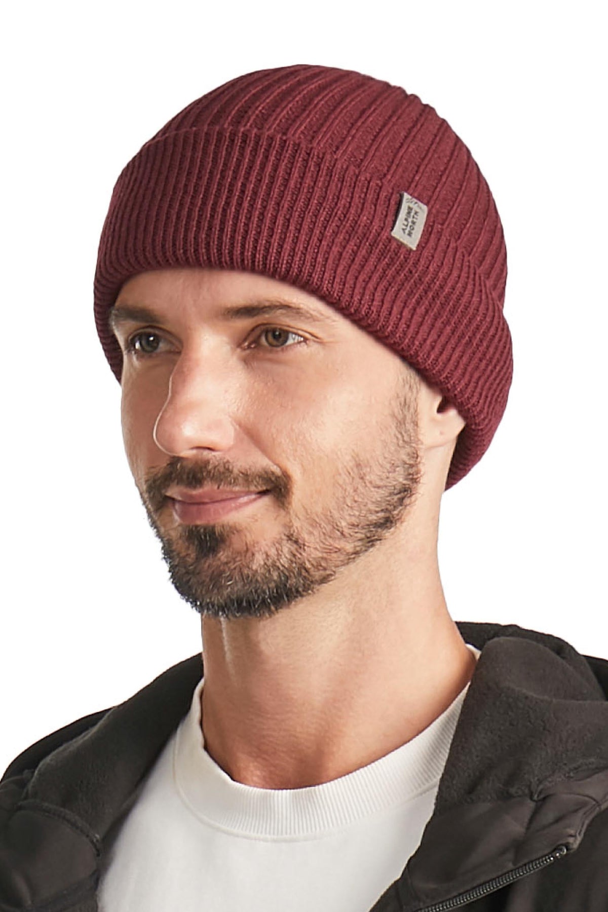MUSKOKA | TUQUE À REVERS UNISEXE, LIE-DE-VIN