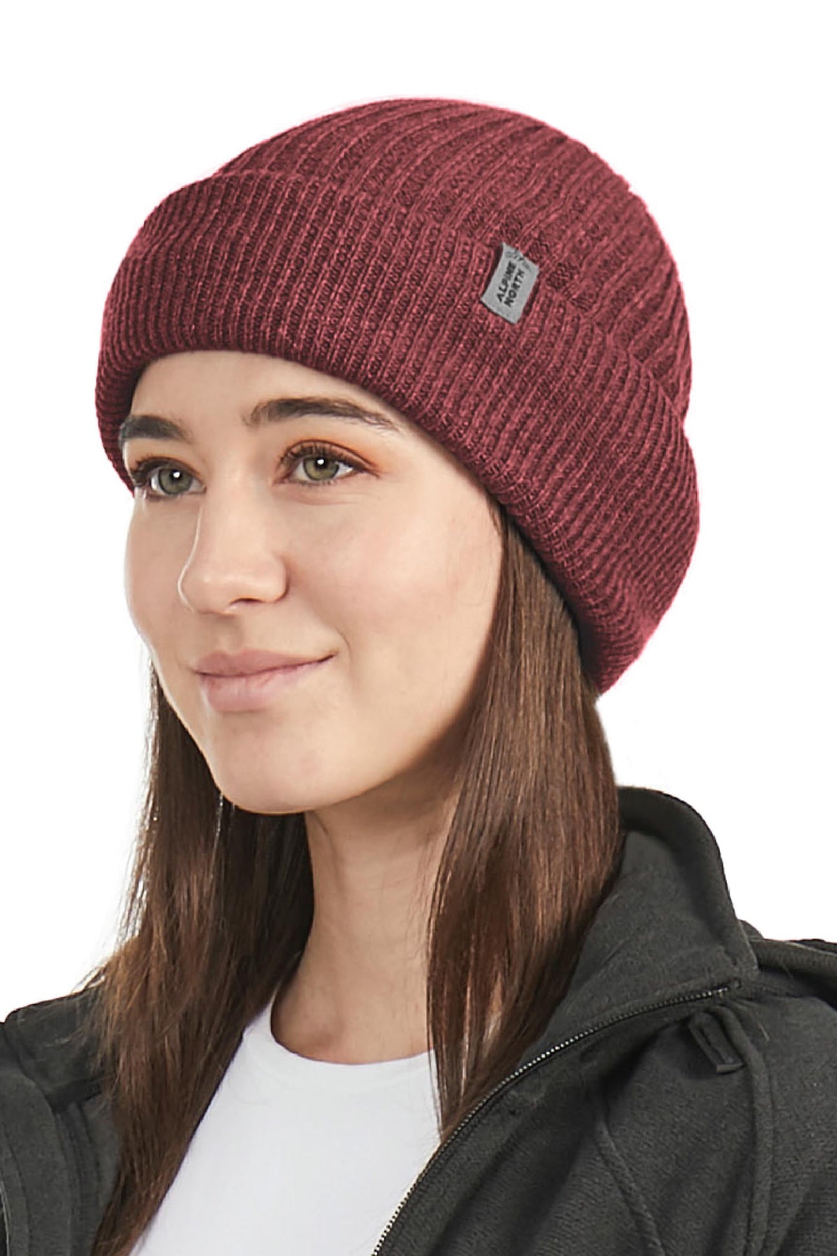 MUSKOKA | TUQUE À REVERS UNISEXE, LIE-DE-VIN