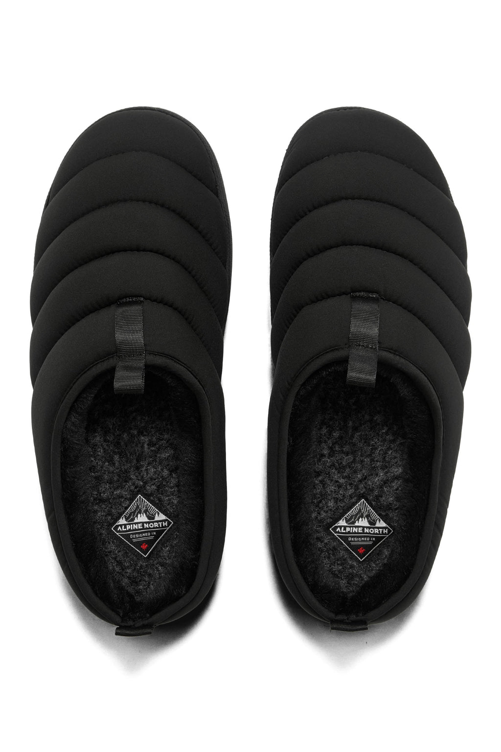 SEATON | INSULATED PUFFER SLIPPERS, BLACK