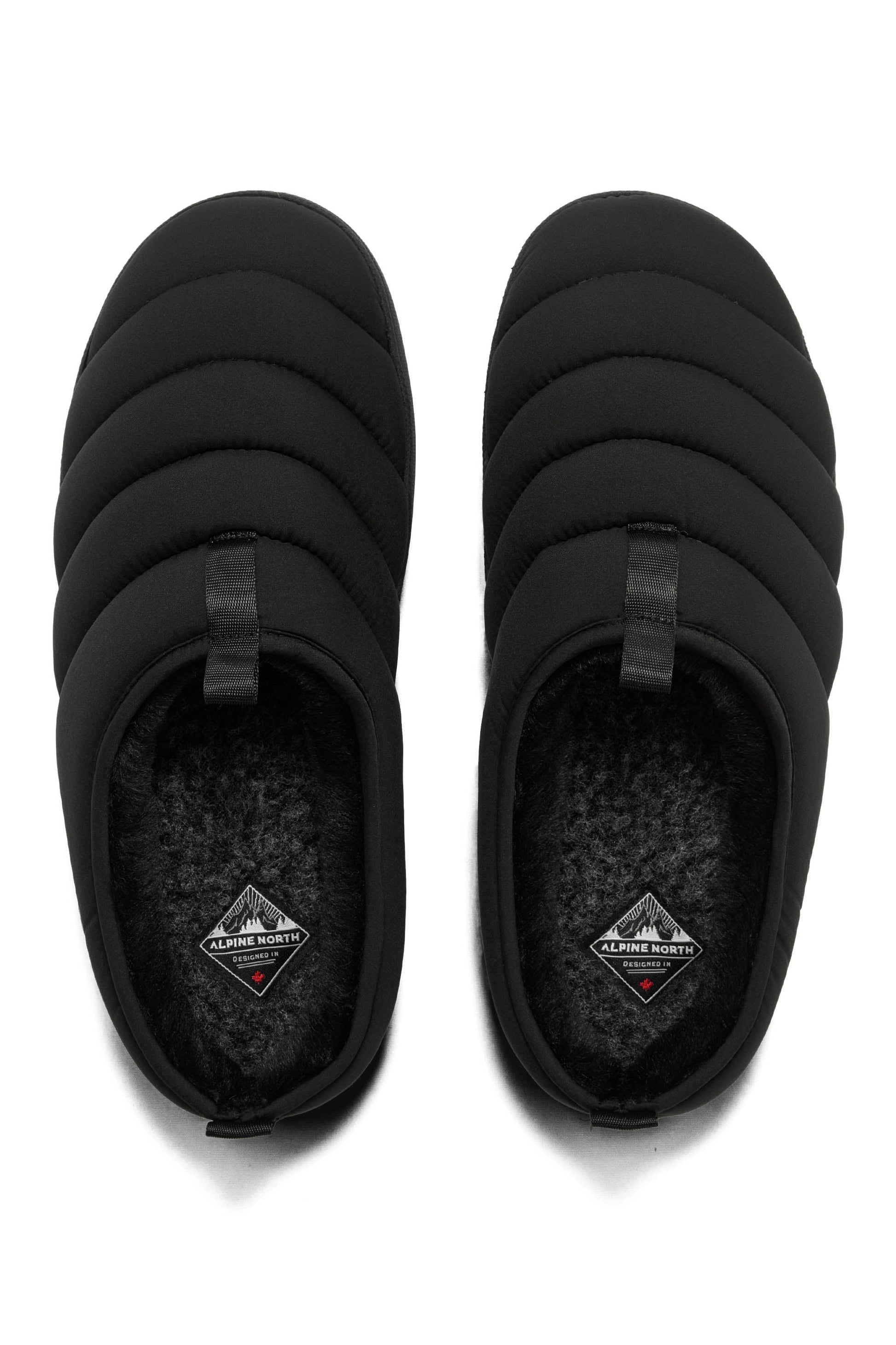 SEATON | INSULATED PUFFER SLIPPERS, BLACK