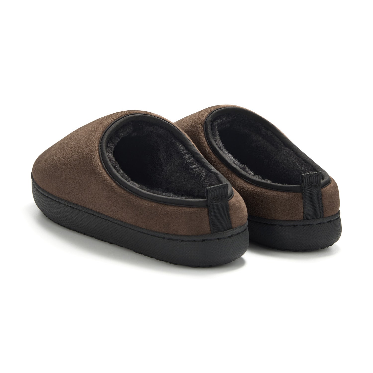 CANMORE | INSULATED FAUX SUEDE SLIPPERS, COFFEE