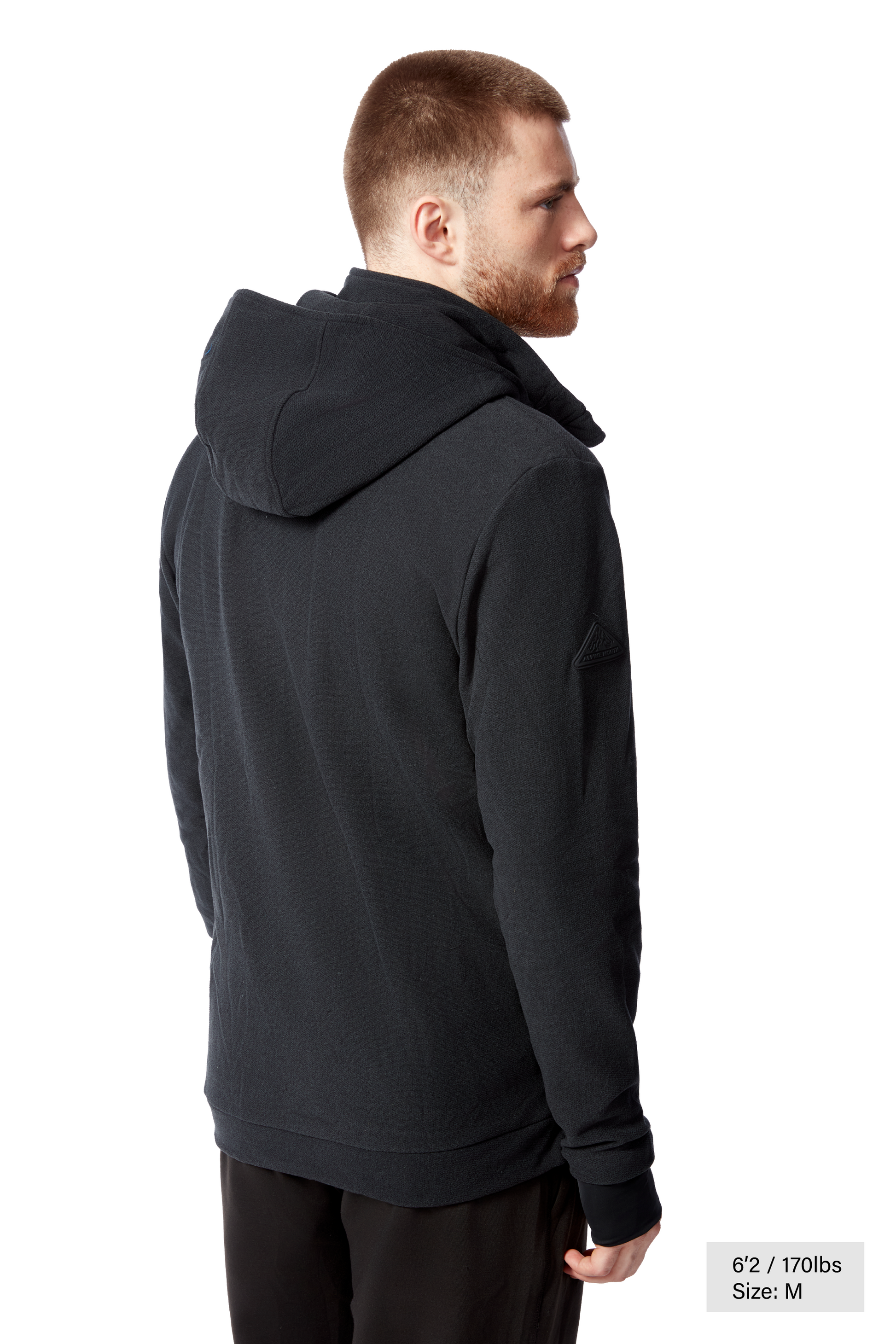 EXPLORER II | MEN'S FLEECE FULL ZIP SWEATER, BLACK HEATHER