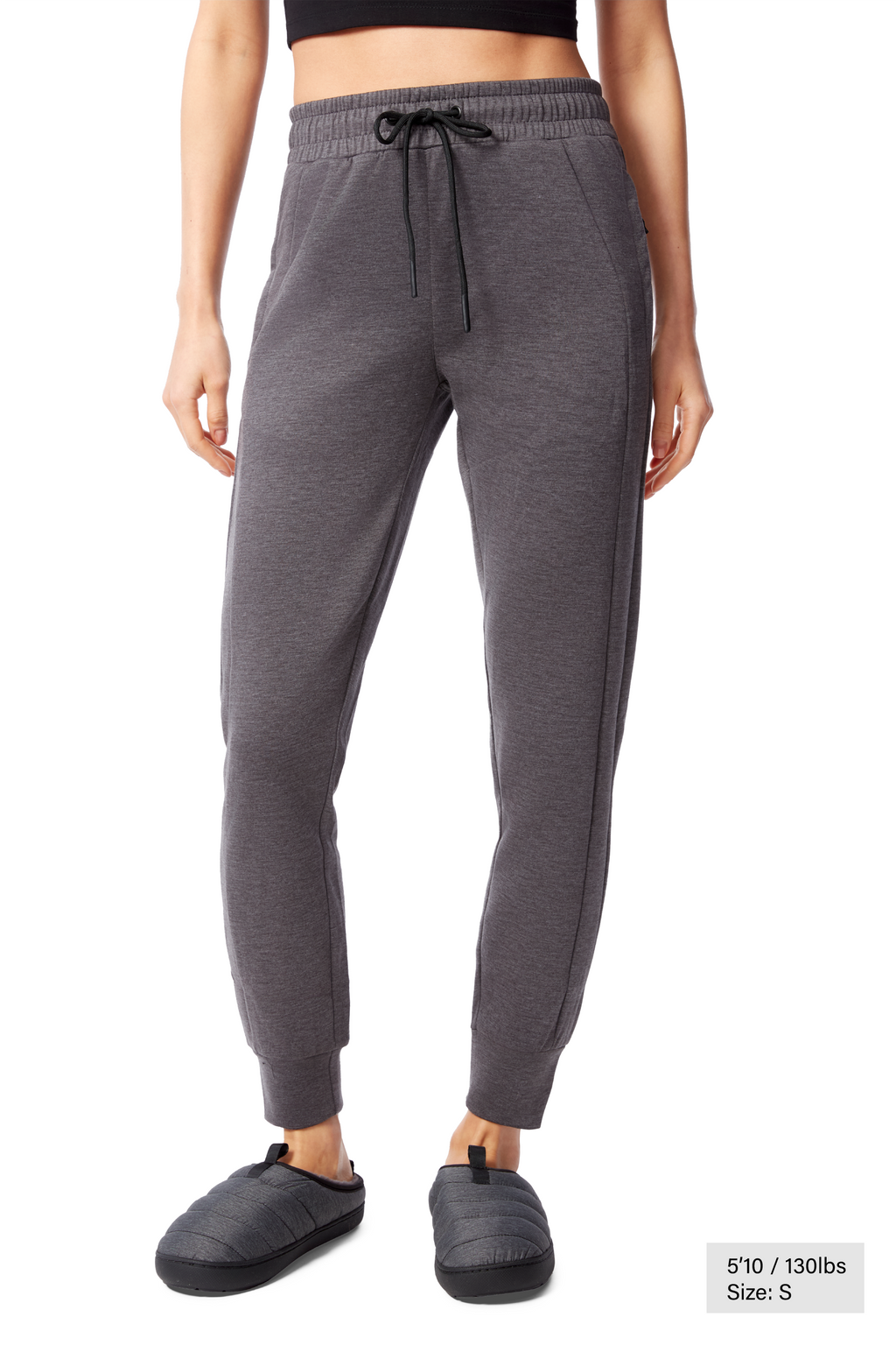 LUNA | WOMEN'S JOGGER PANTS, DARK GREY HEATHER