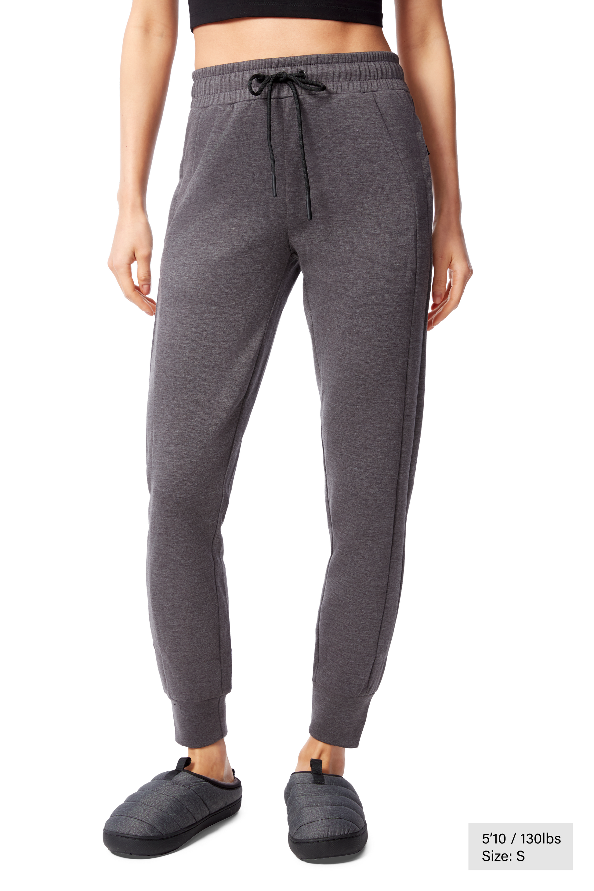 LUNA | WOMEN'S JOGGER PANTS, DARK GREY HEATHER