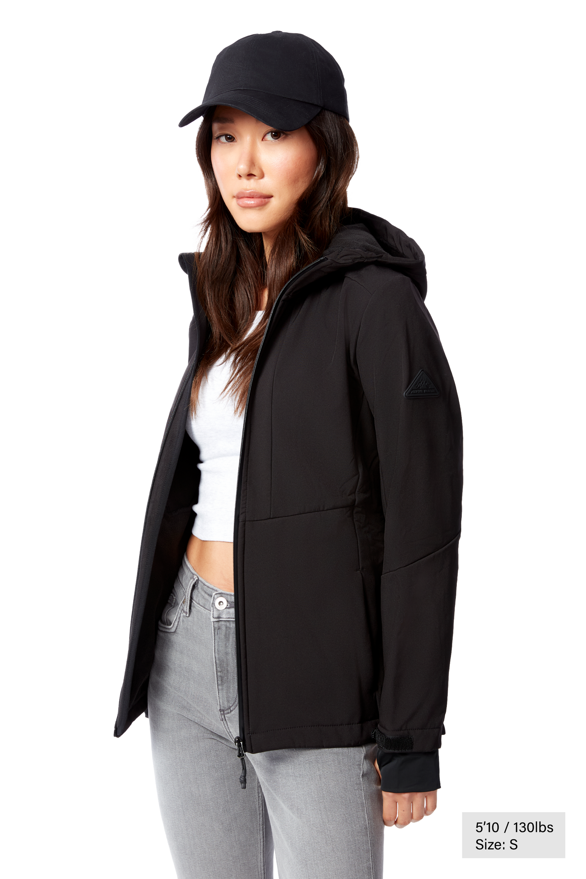 MACKENZIE | COUPE-VENT SOFTSHELL DOUBLÉ EN POLAIRE POUR FEMME, NOIR